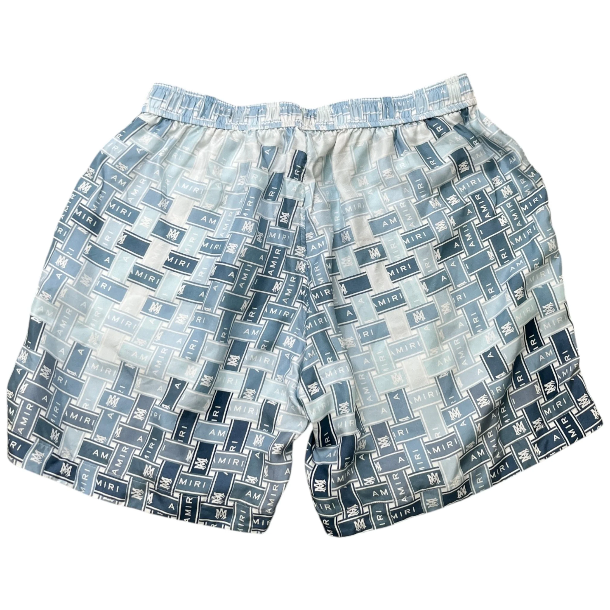 Men's Gradient Tape Shorts Blue Size Waist 34" - Image 2