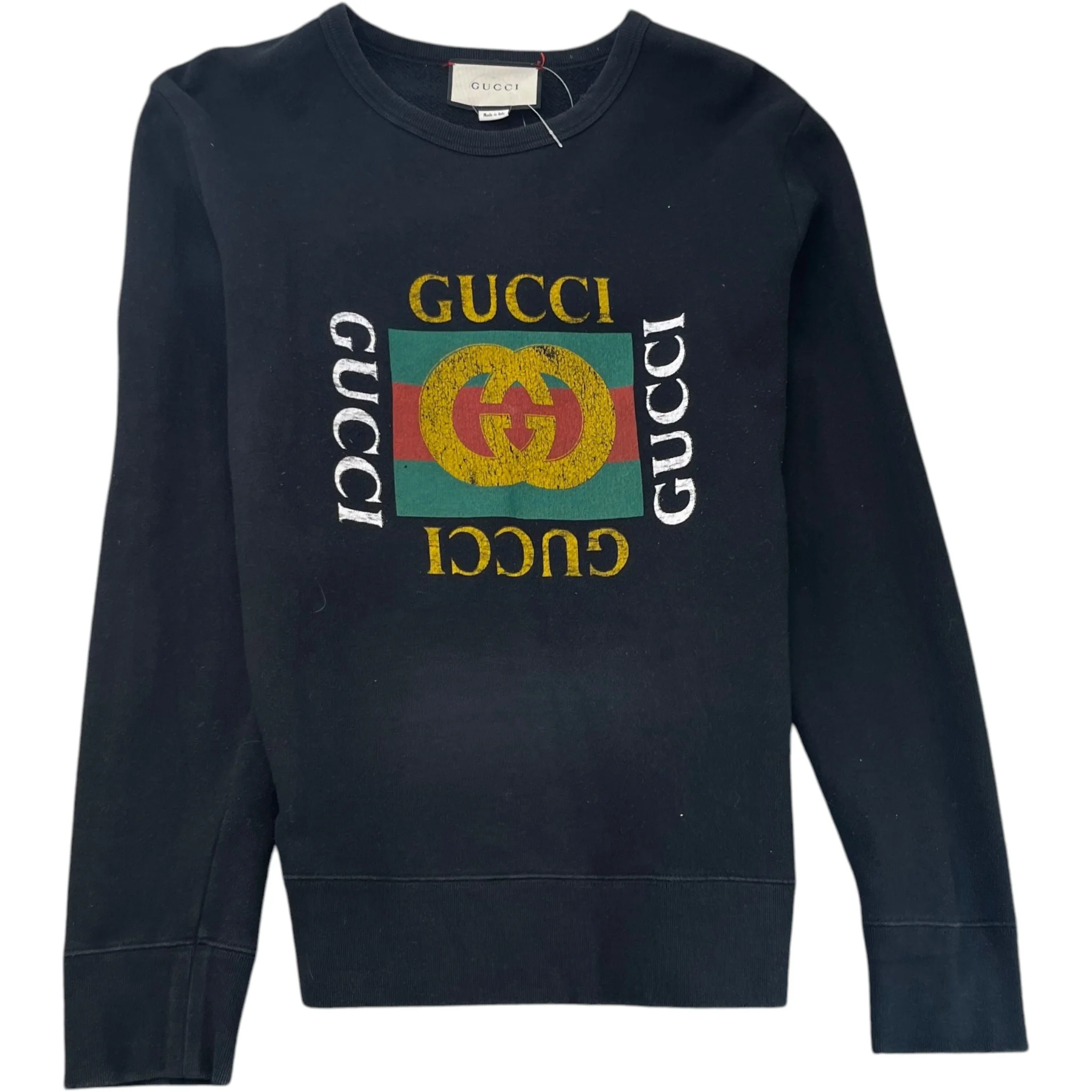 Men's Graphic Logo Sweatshirt Black Size M