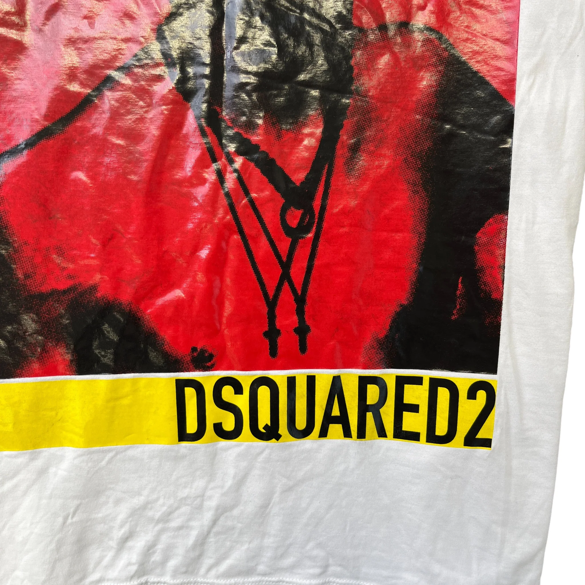 Men's Graphic Print T-Shirt Red Size XL - Image 5