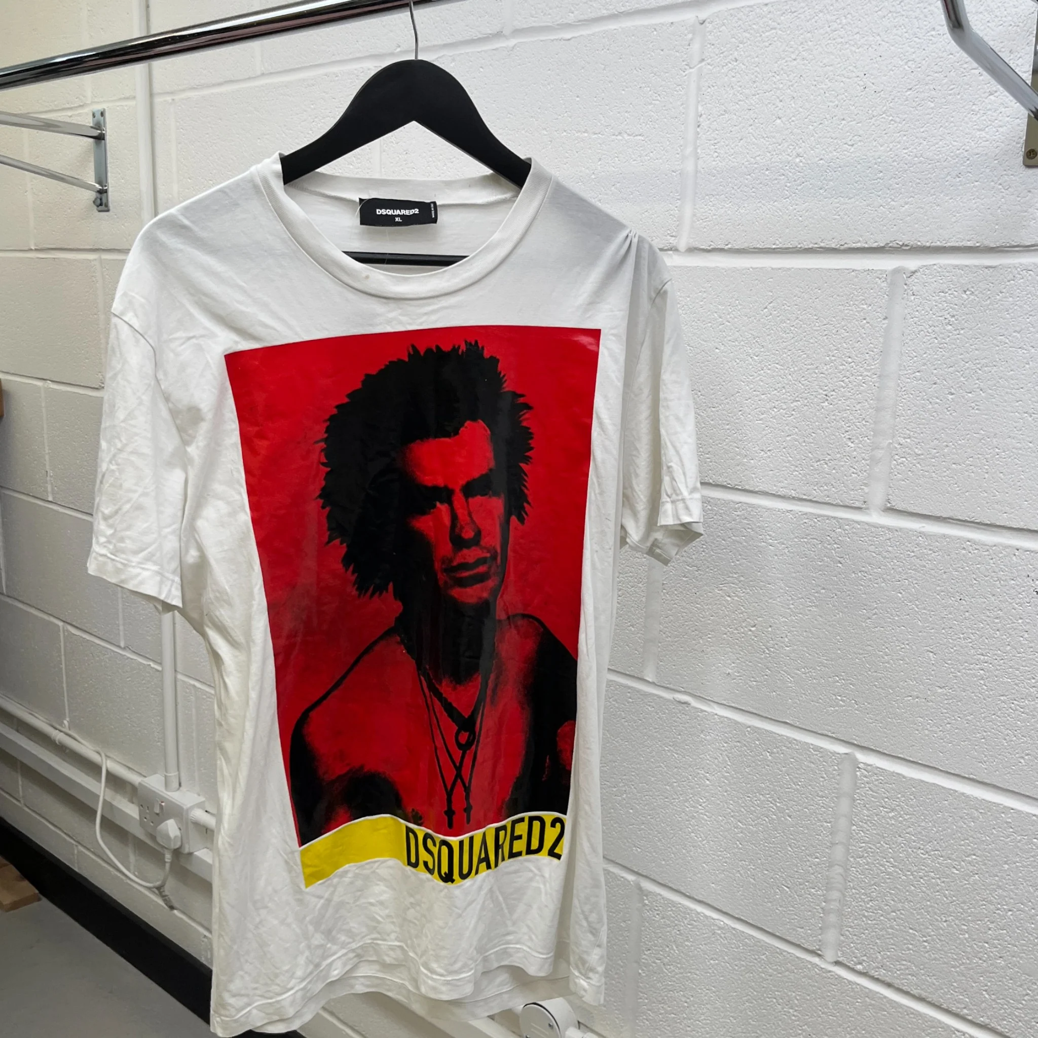 Men's Graphic Print T-Shirt Red Size XL - Image 8