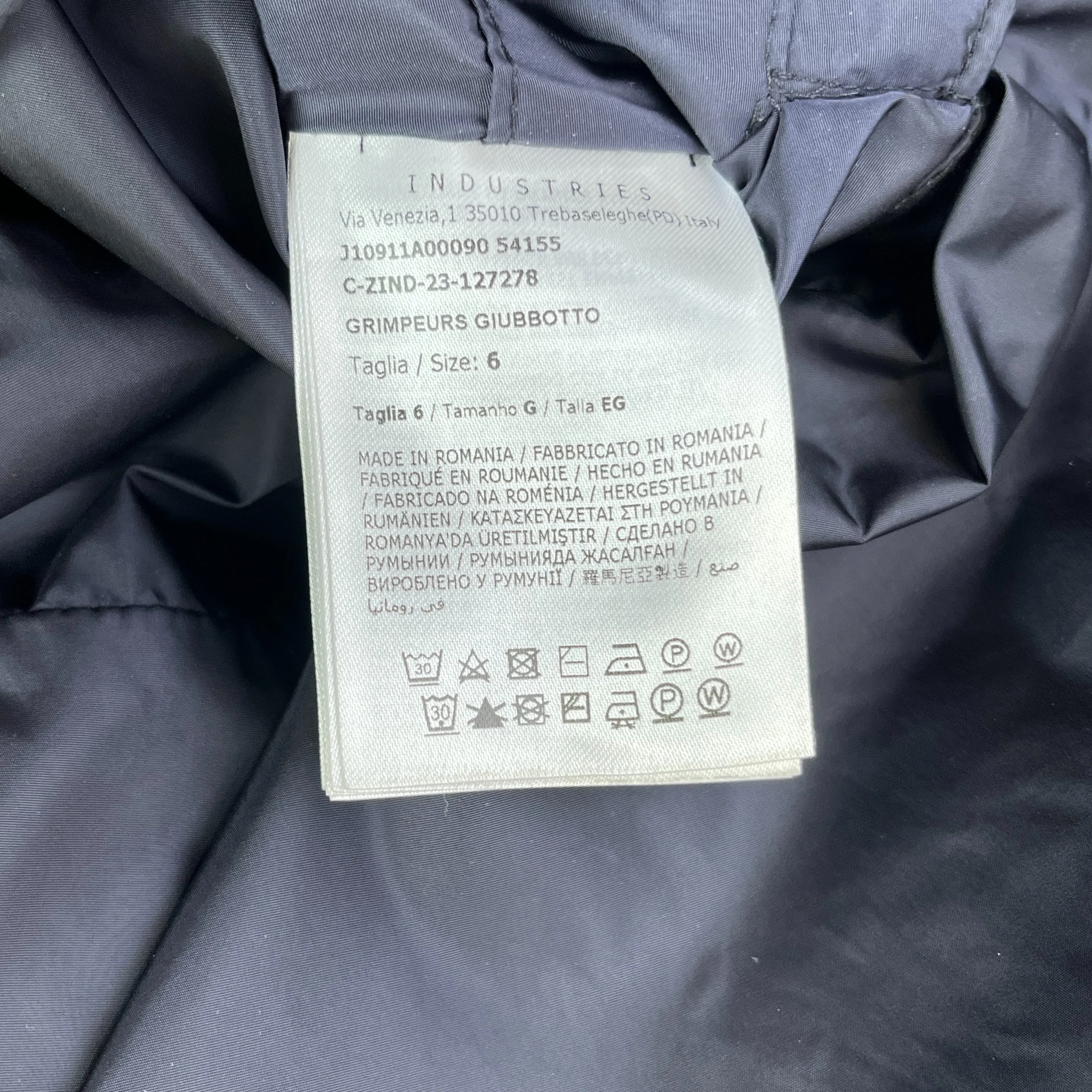 Men's Grimpeurs Windbreaker Navy Size 6 / XXXL - Image 7
