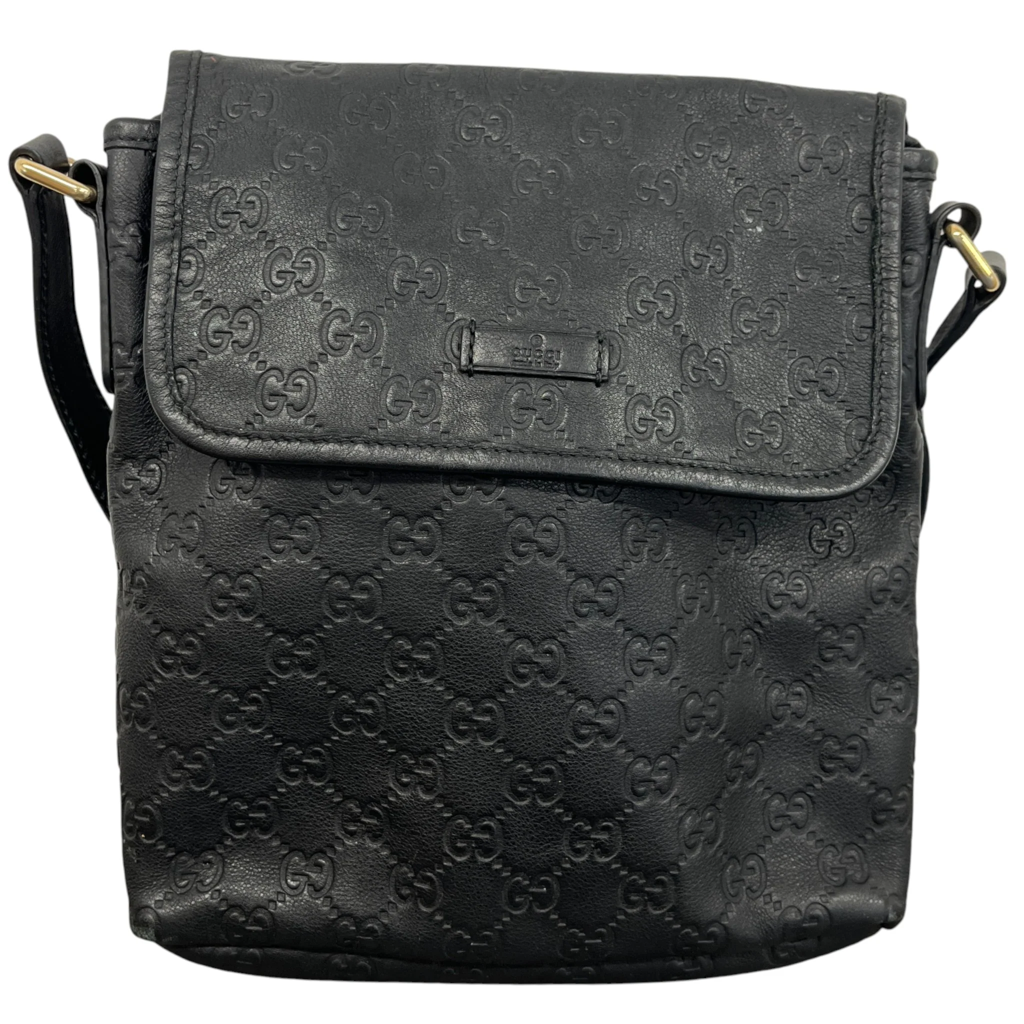 Men's Guccissima Messenger Bag Black - Image 3