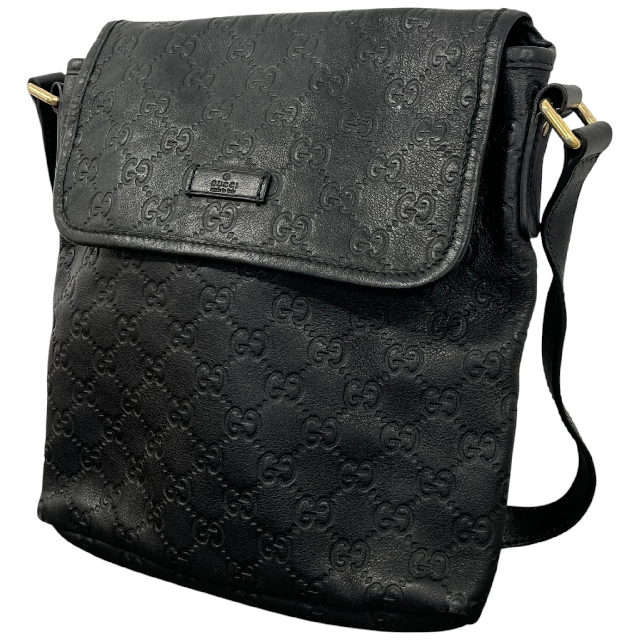 Men's Guccissima Messenger Bag Black - Image 6
