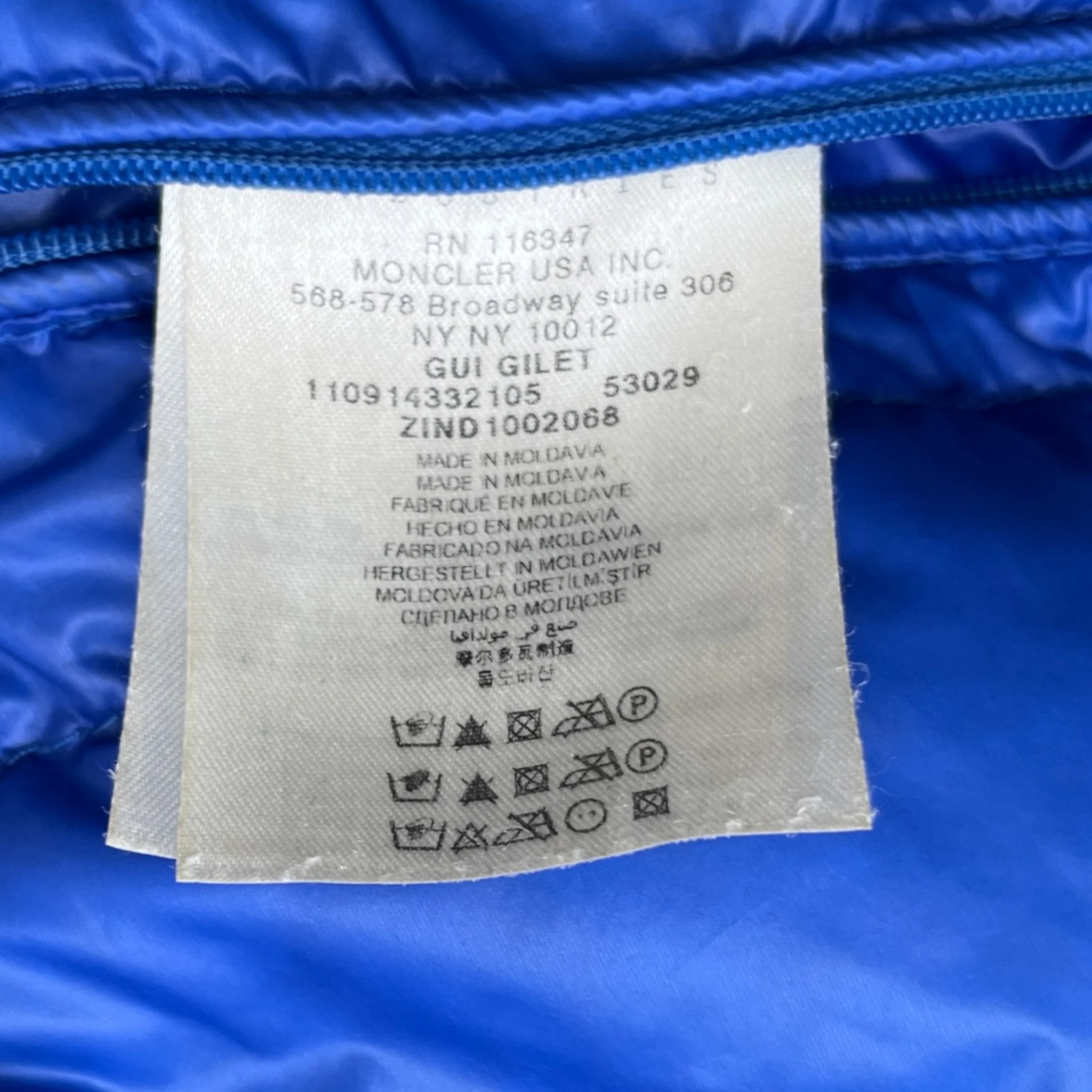 Men's Gui Gilet Blue Size 3 / L - Image 9