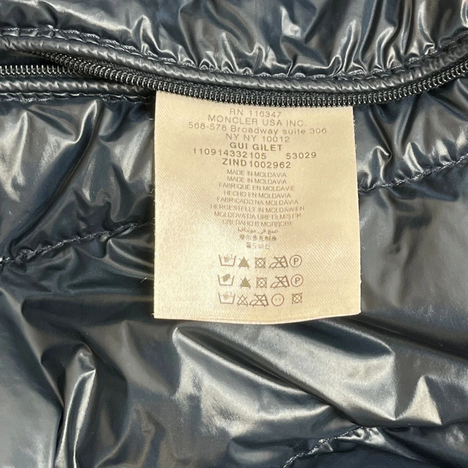 Men's Gui Gilet Navy Size 6 / XXXL - Image 7