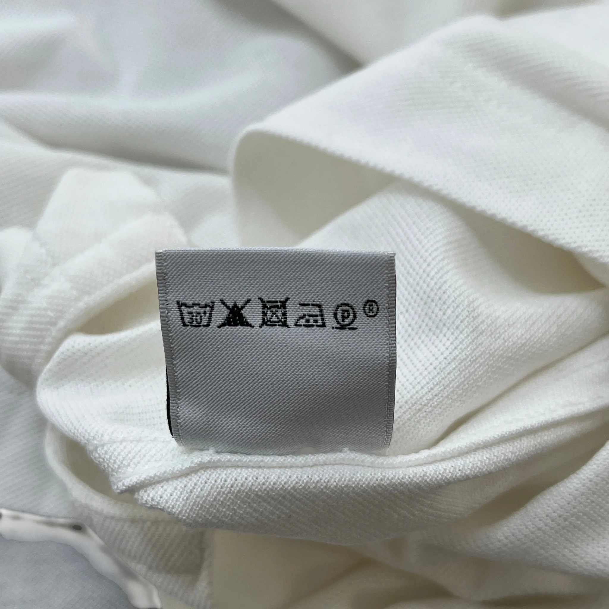Men's H Detail Polo Shirt White Size XXL - Image 9