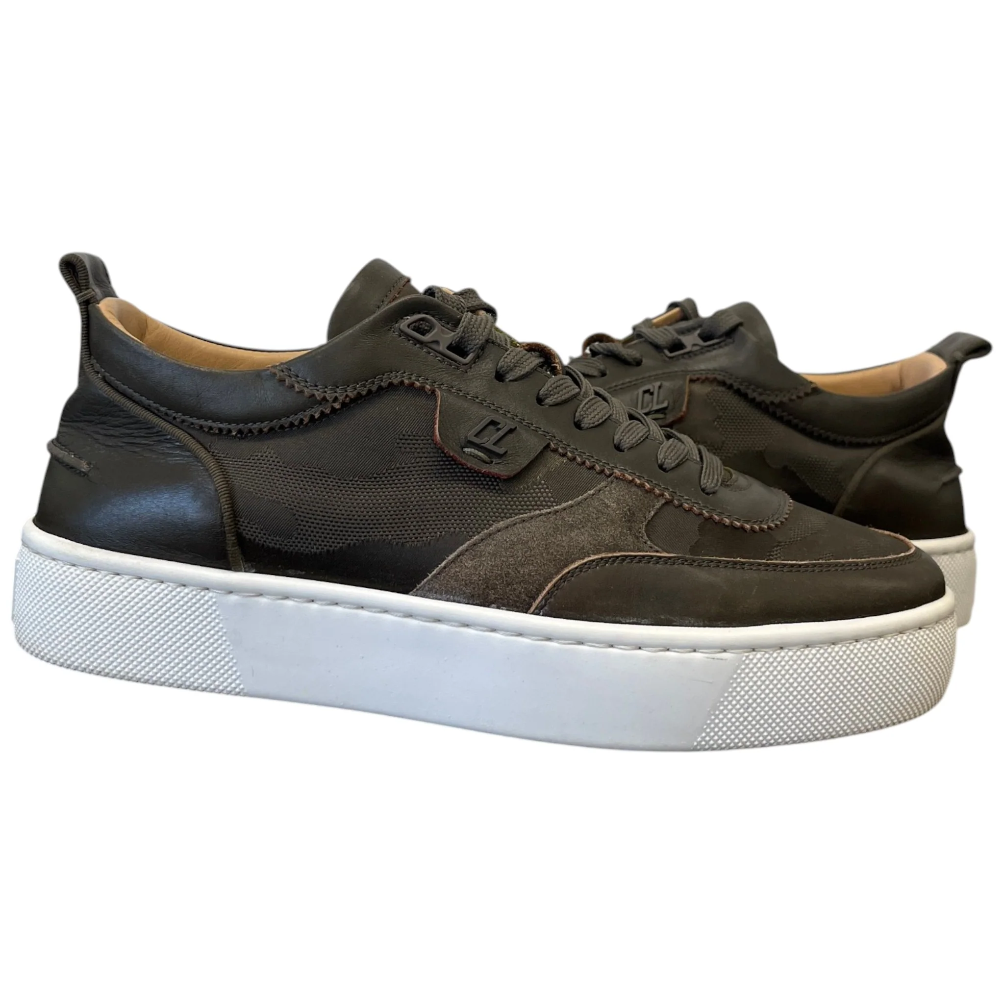 Men's Happyru Low Trainers Khaki Size EU 40.5 / UK 6.5 - Image 3