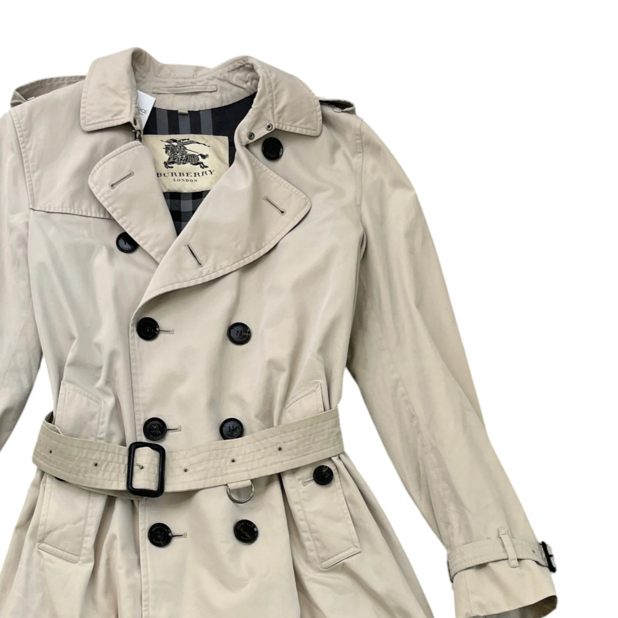 Men's Heritage Kensington Trench Jacket Beige Size S - Image 3