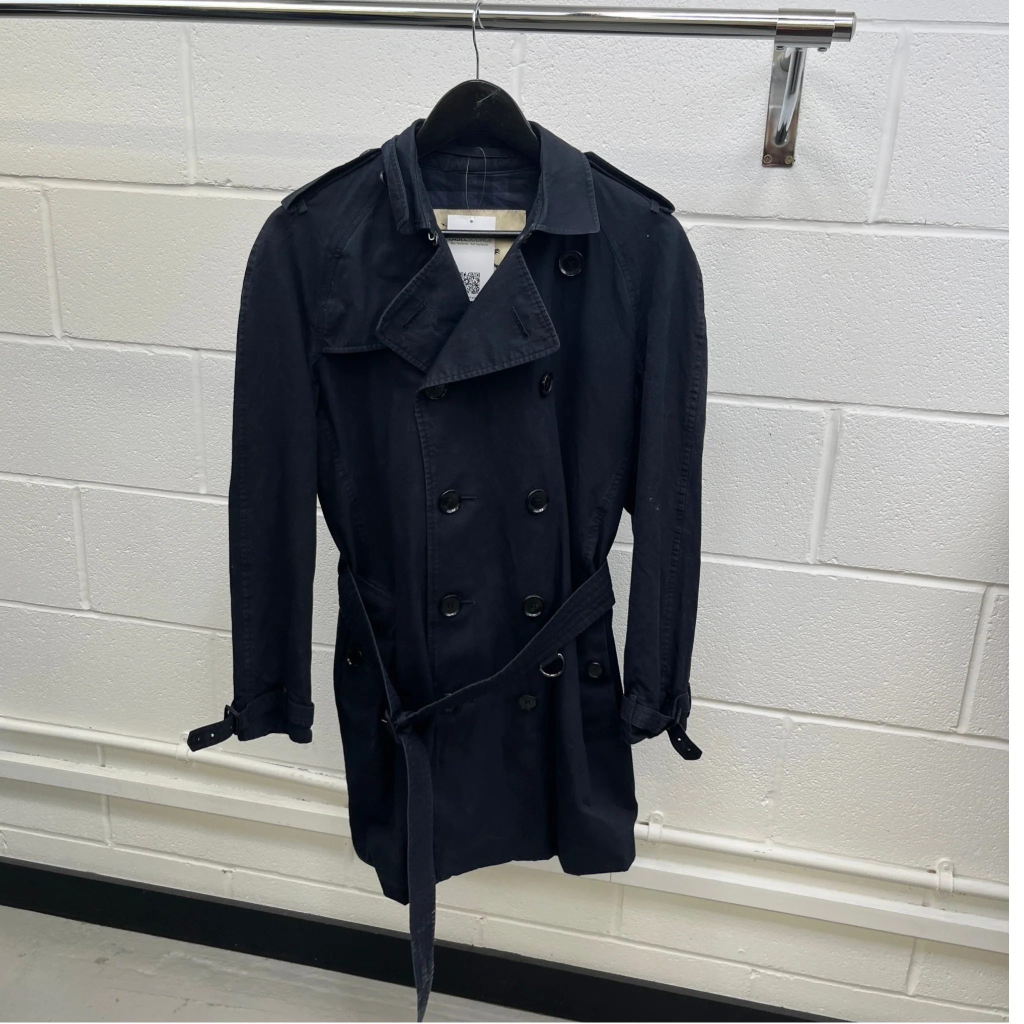 Men's Heritage Kensington Trench Jacket Navy Size IT 48 / M - Image 8