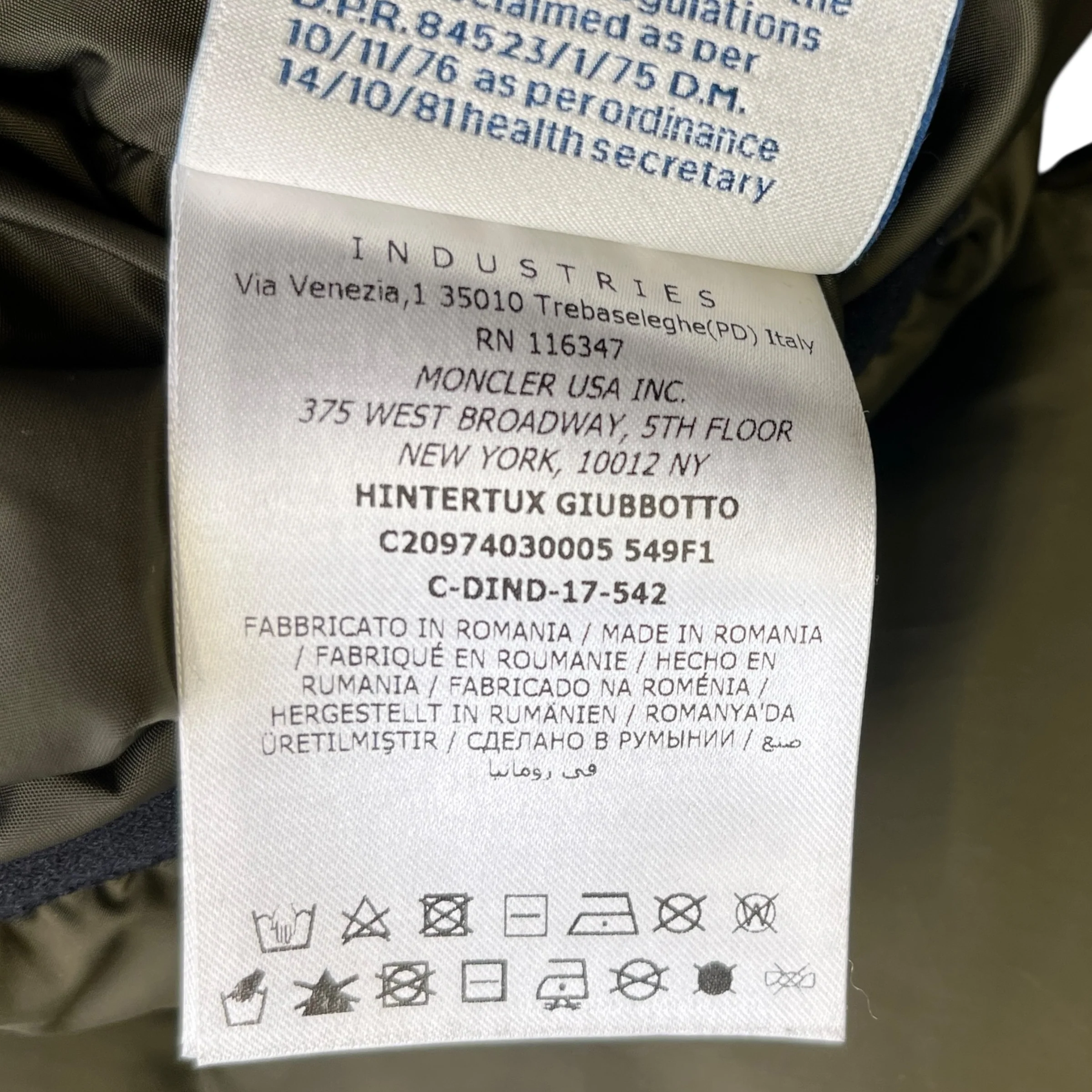 Men's Hintertux Down Jacket Khaki Size M - Image 11