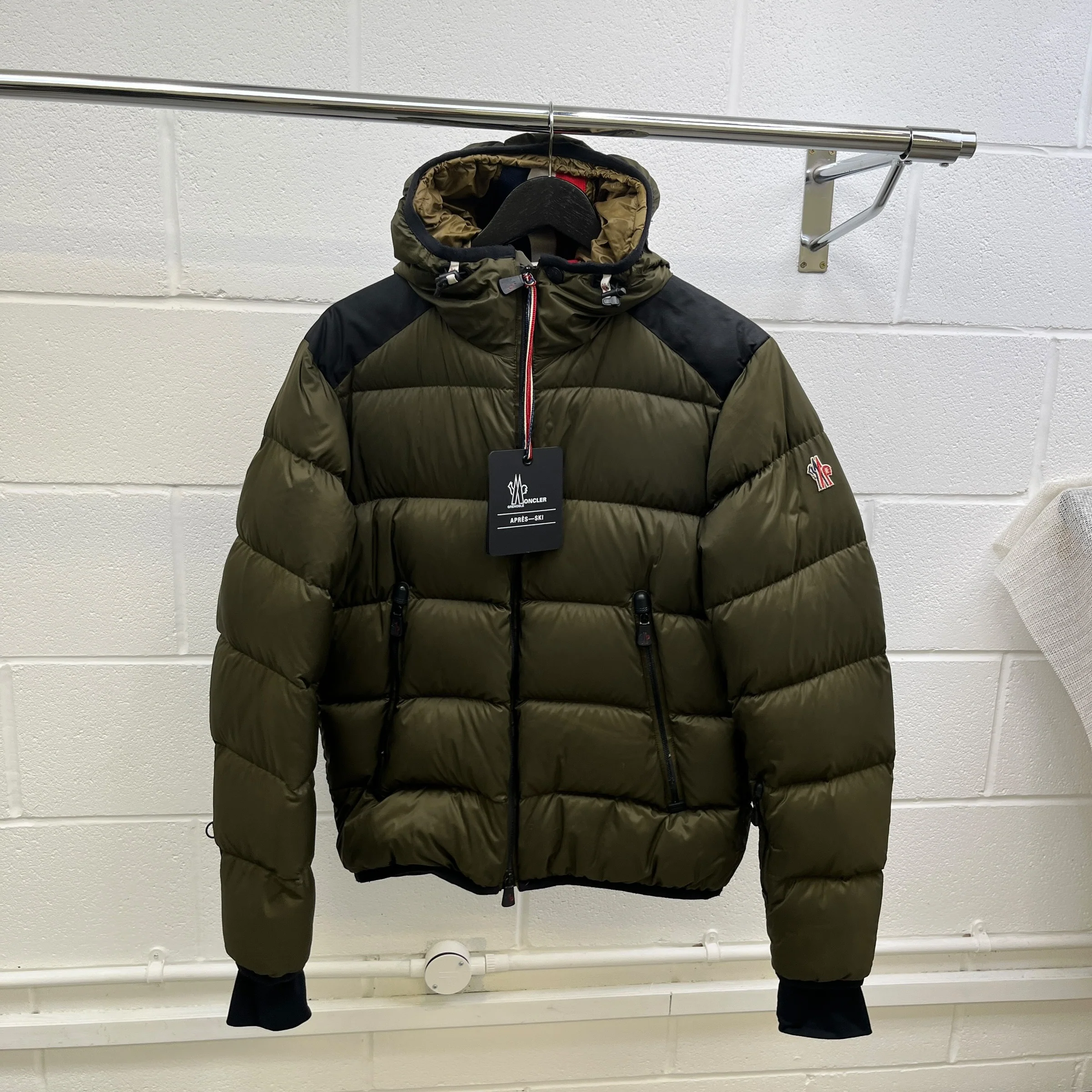 Men's Hintertux Down Jacket Khaki Size M - Image 12