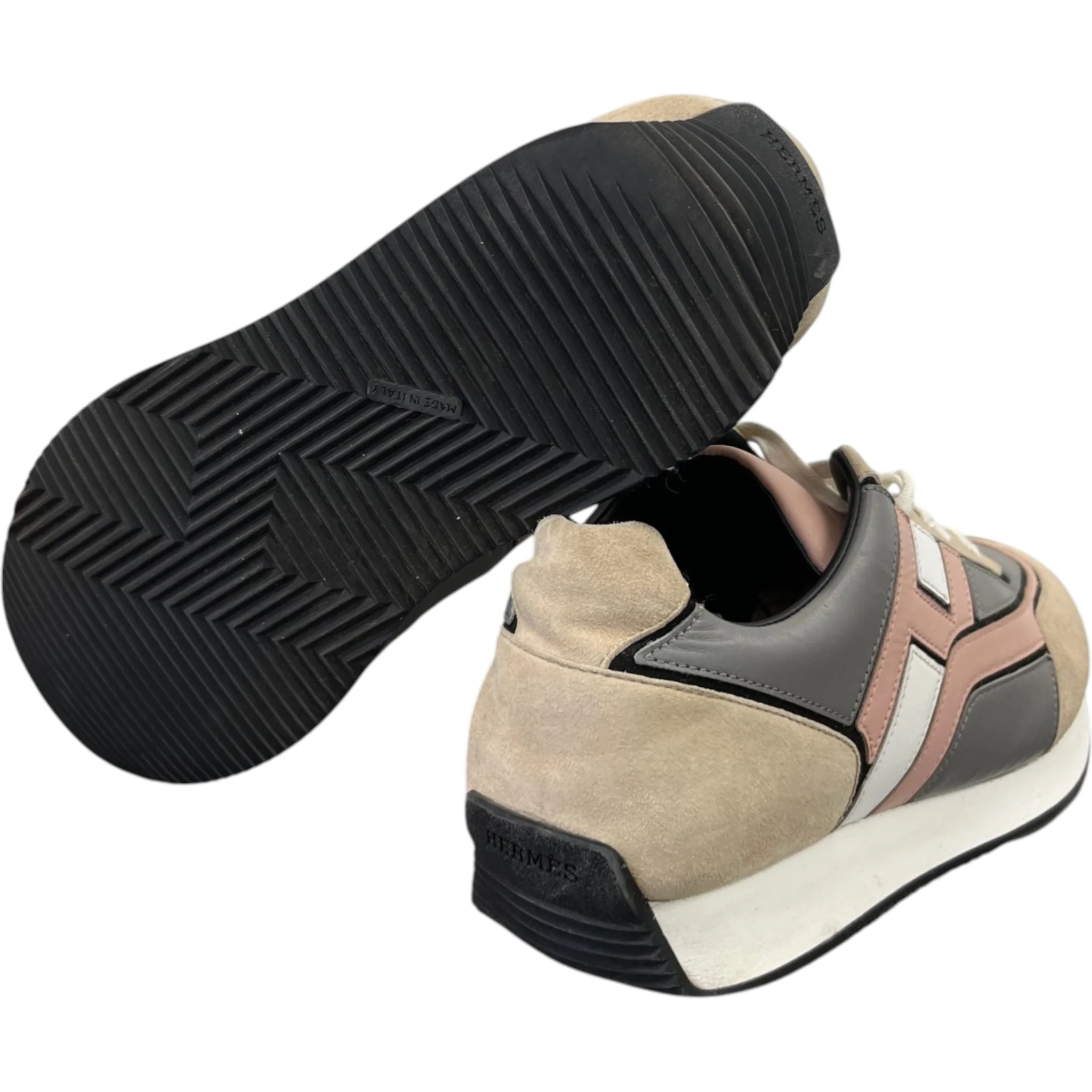 Men's Hogan Low Trainers Beige Size EU 41 / UK 7 - Image 10