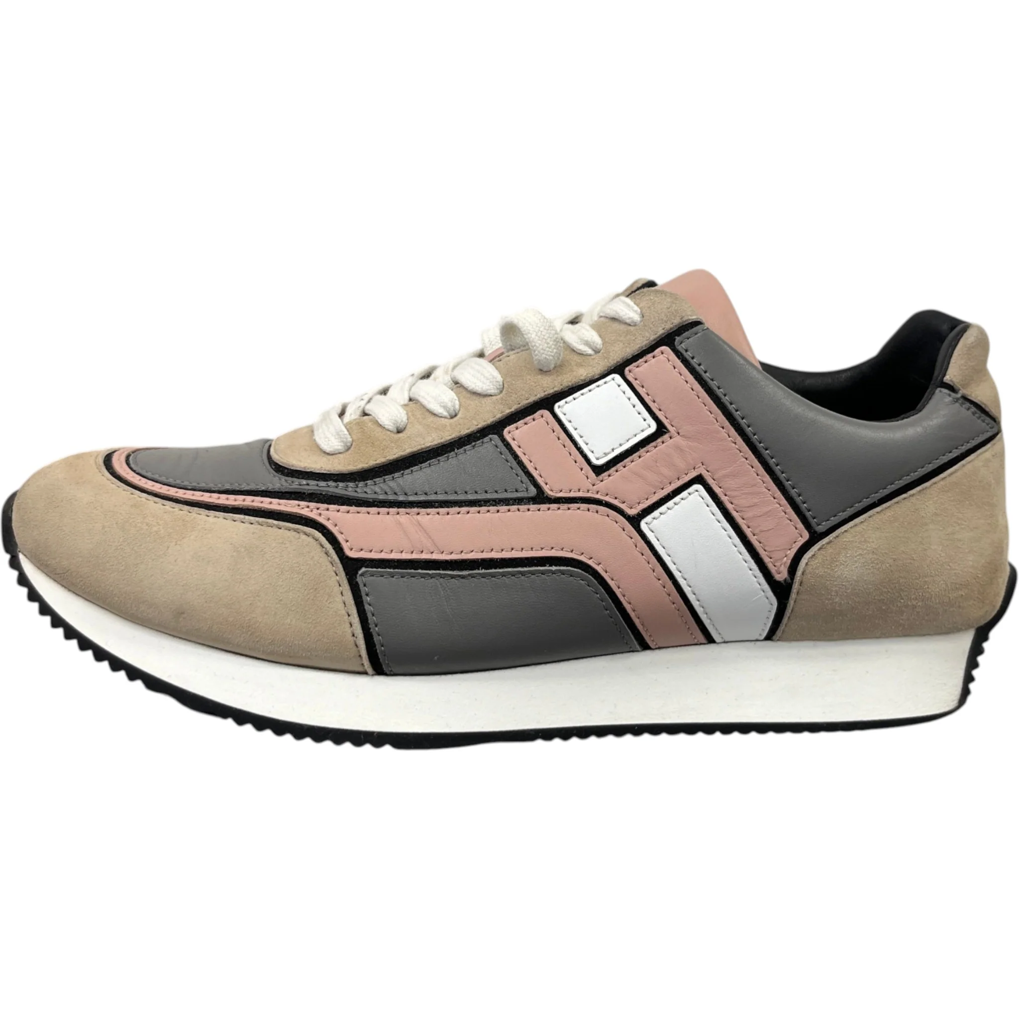 Men's Hogan Low Trainers Beige Size EU 41 / UK 7 - Image 5