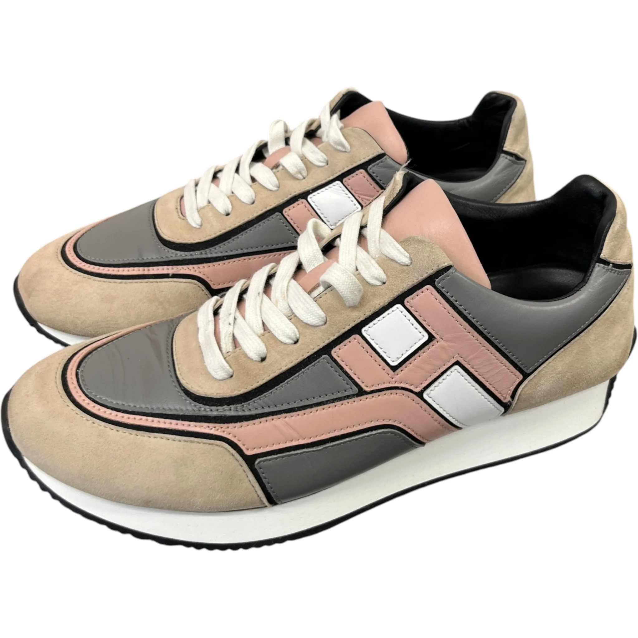Men's Hogan Low Trainers Beige Size EU 41 / UK 7 - Image 9