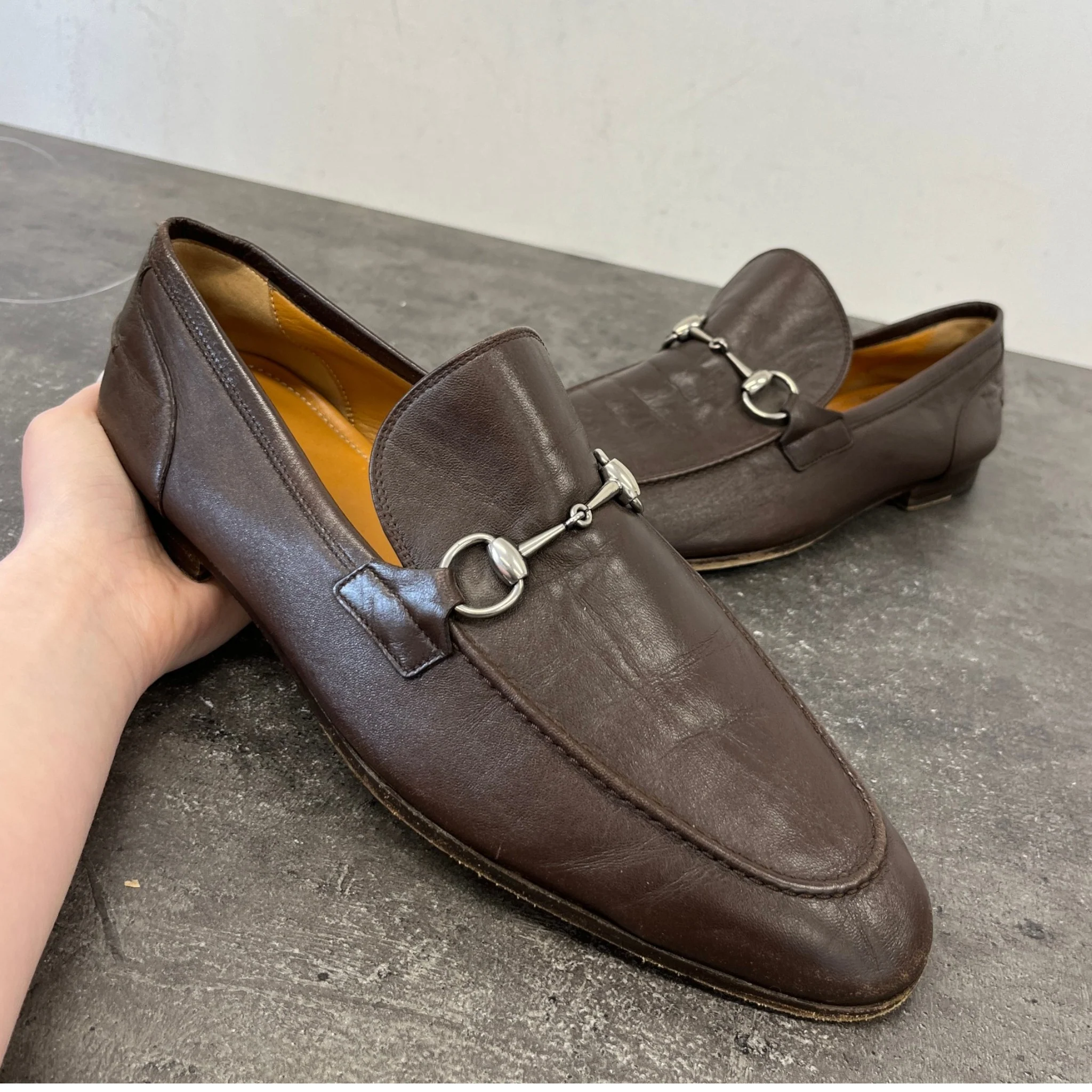 Men's Horsebit Loafers Brown Size EU 45 / UK 11 - Image 13