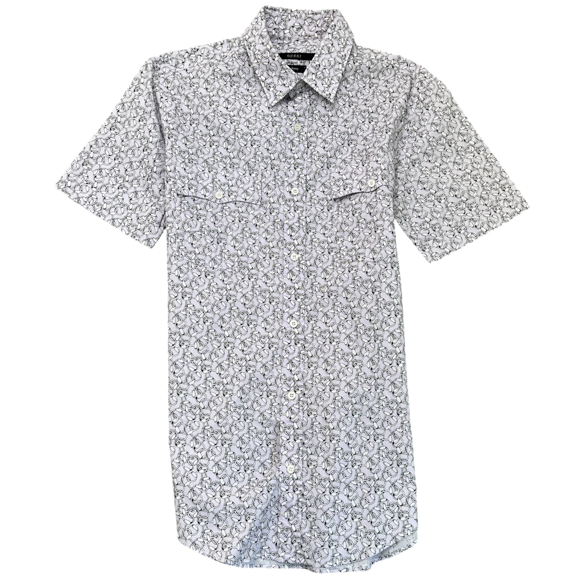 Men's Horsebit Shirt Purple Size S