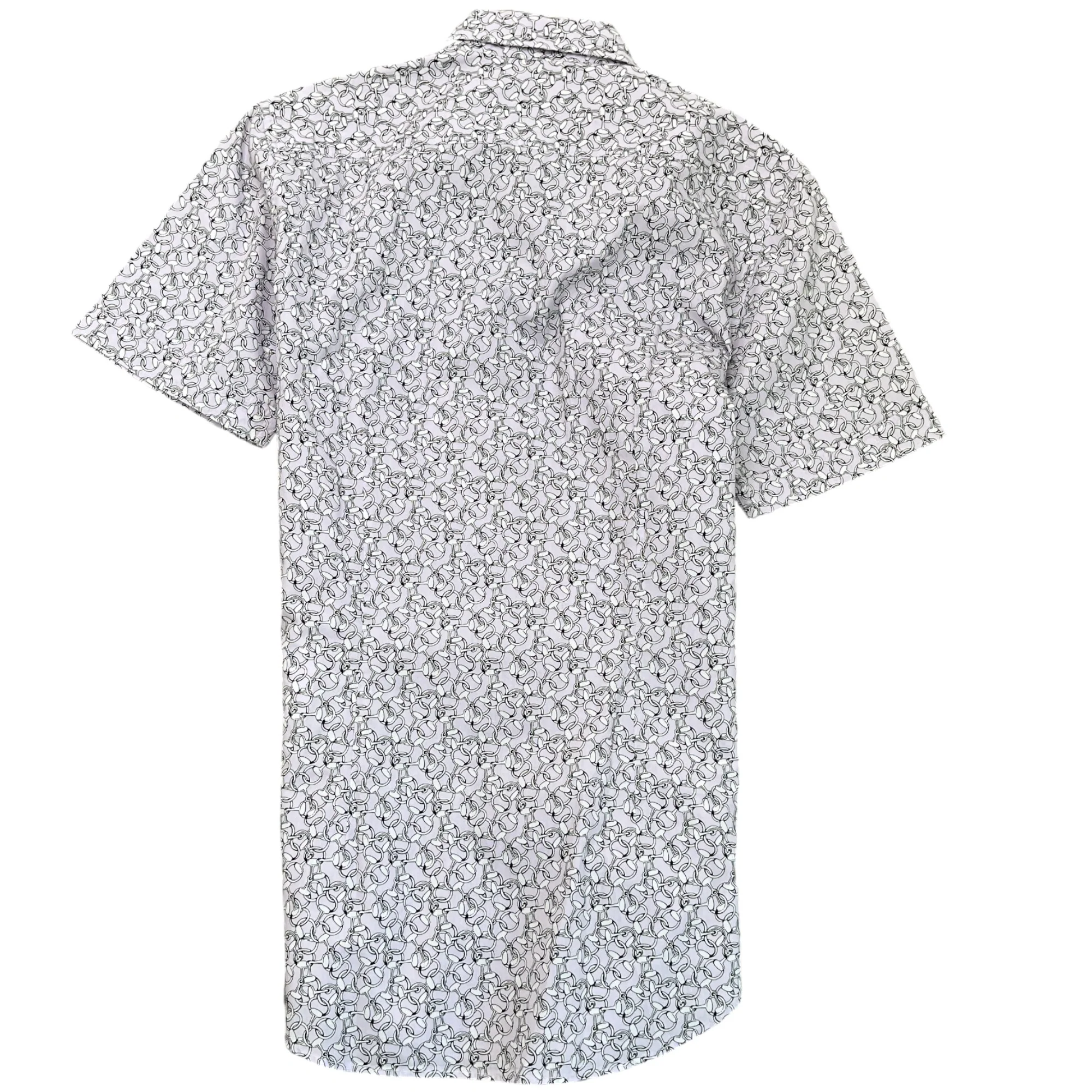 Men's Horsebit Shirt Purple Size S - Image 2