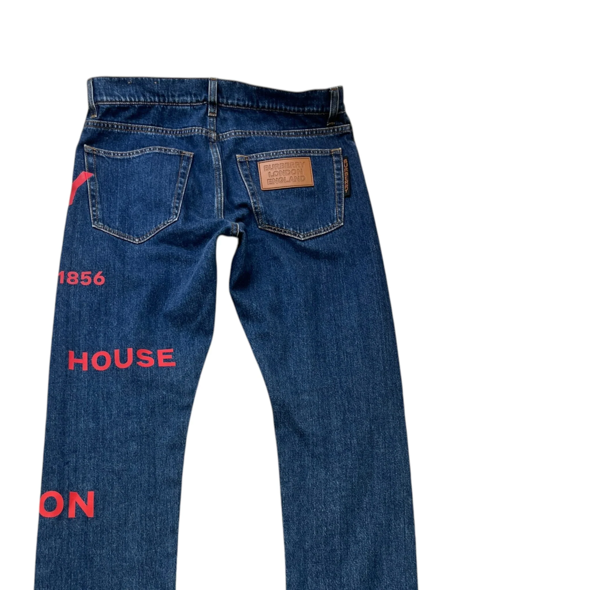 Men's Horseferry Print Jeans Blue Size Waist 32" - Image 4