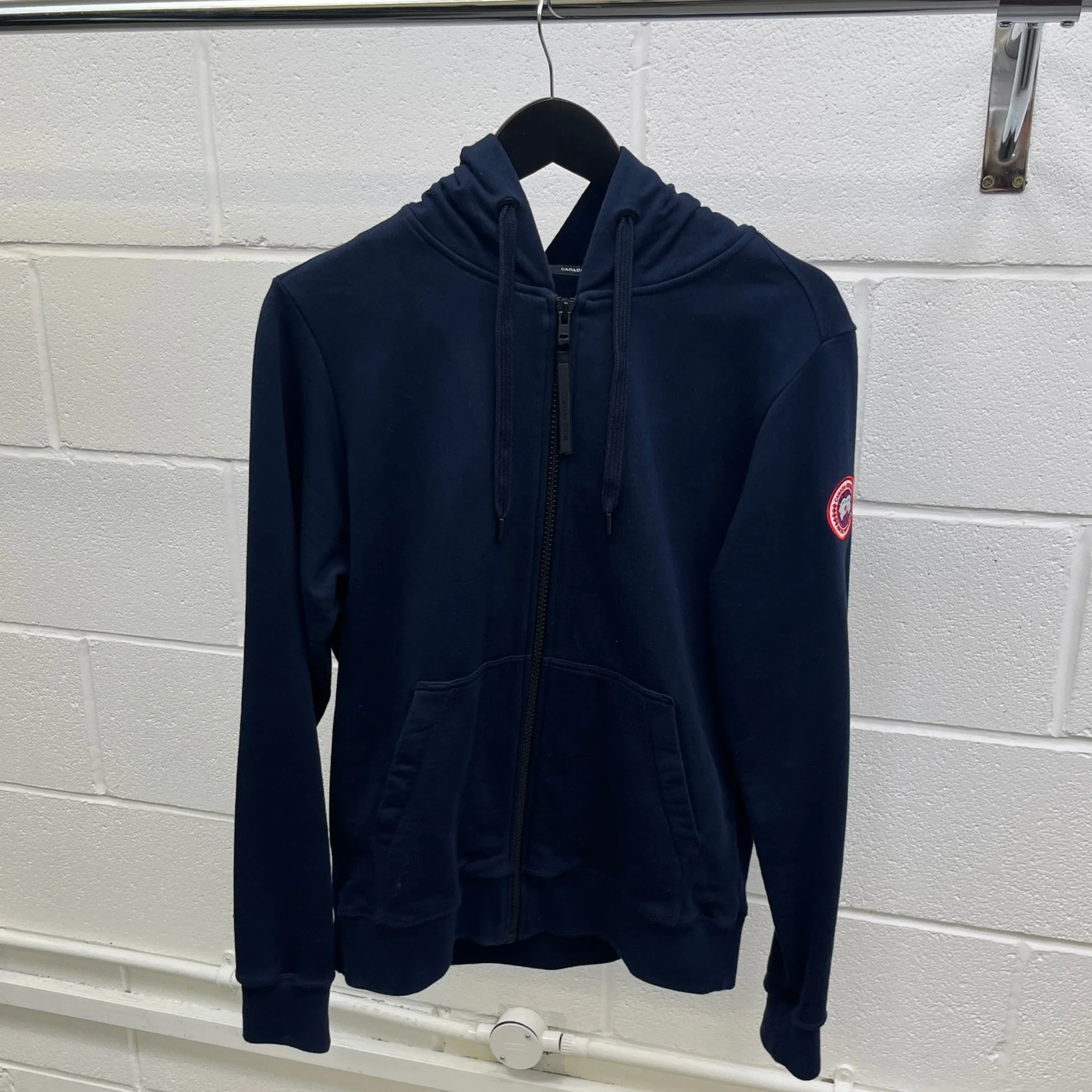 Men's Huron Full Zip Hoodie Navy Size S - Image 9