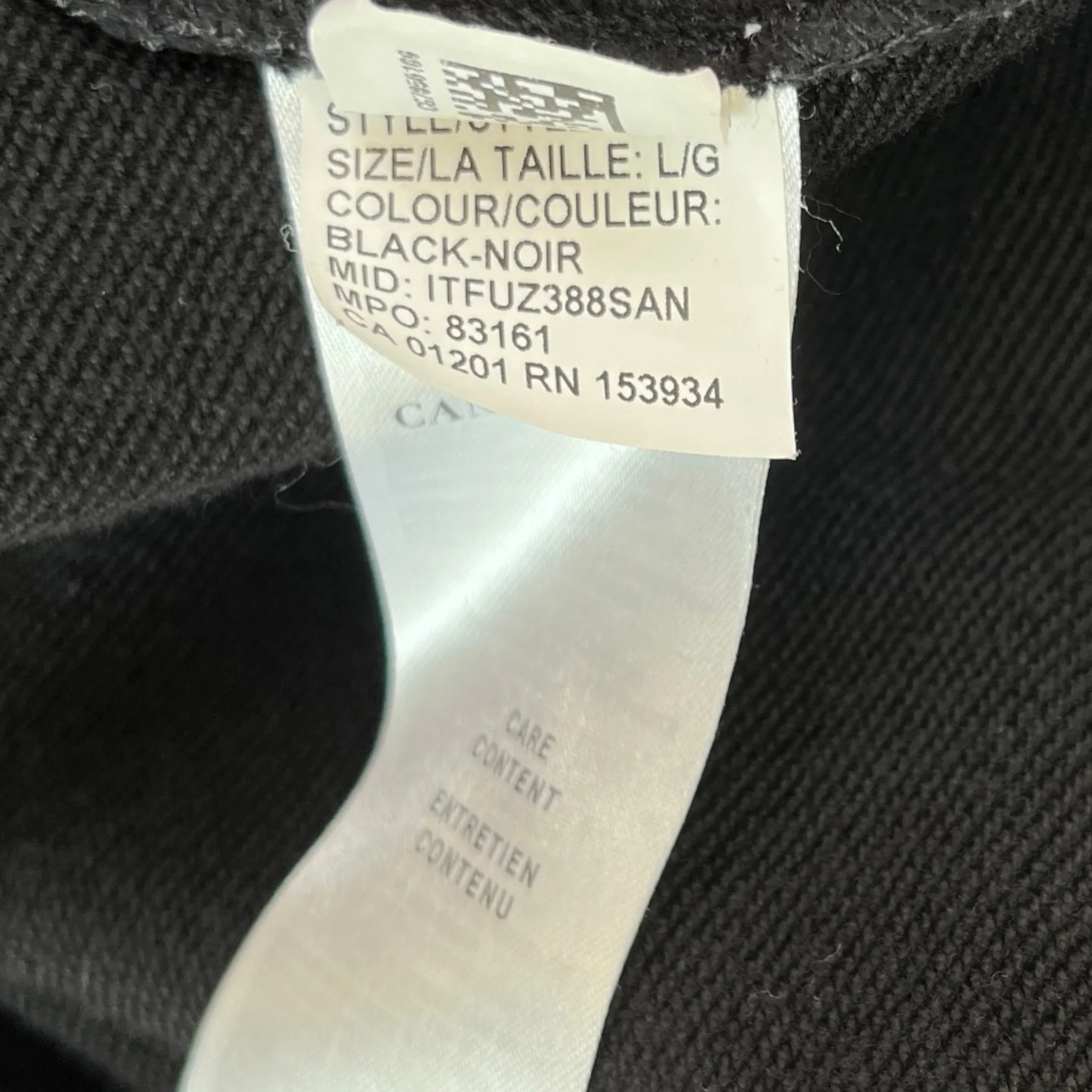 Men's Huron Hoodie Black Size L - Image 6