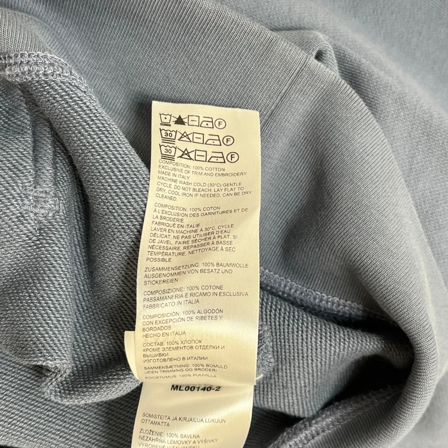 Men's Huron Hoodie Blue Size L - Image 8