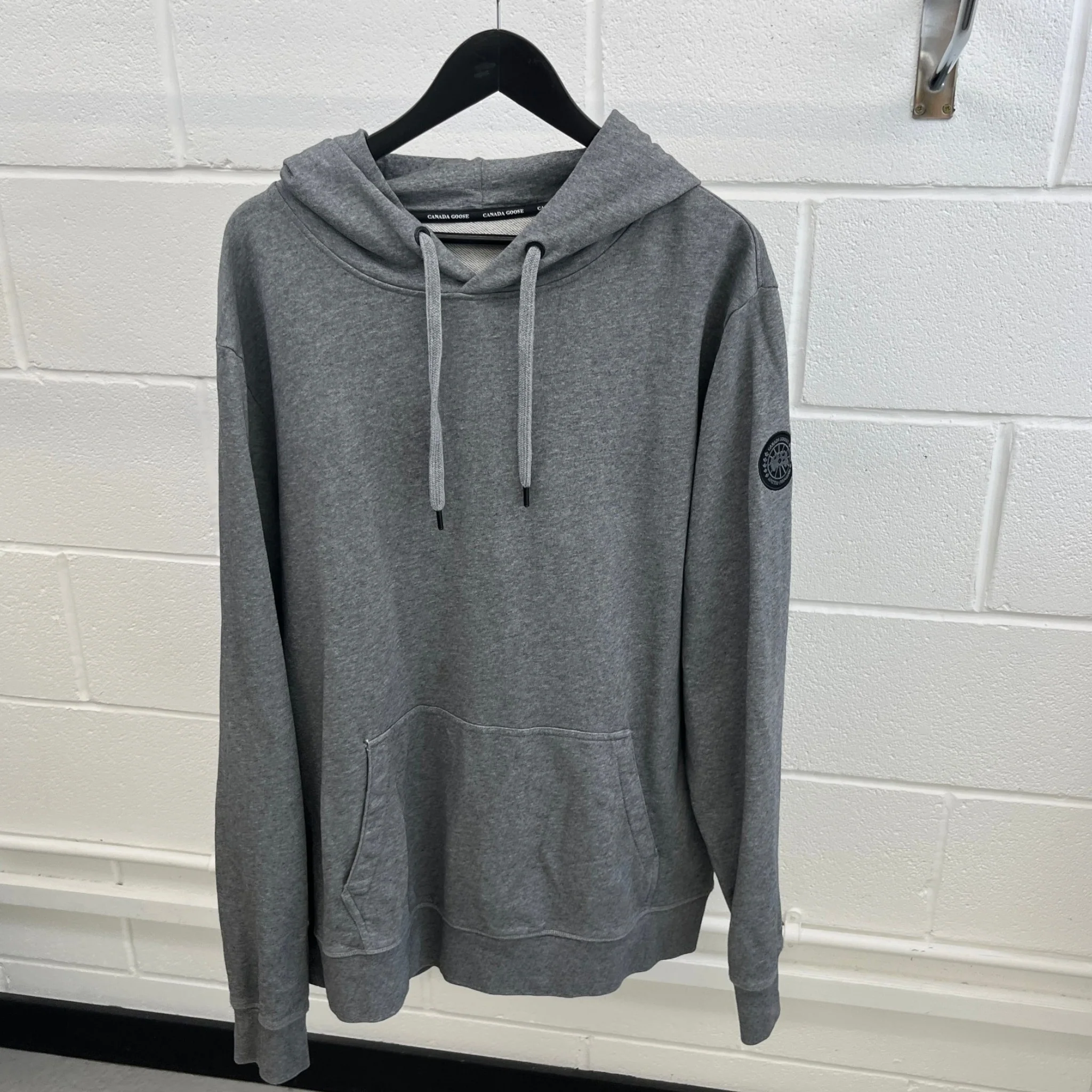 Men's Huron Hoodie Grey Size XL - Image 8