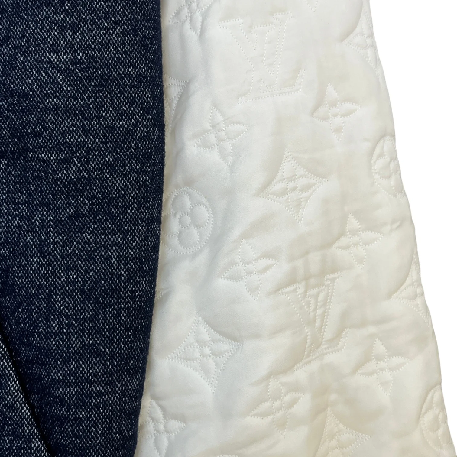 Men's Hybrid Monogram Hooded Hoodie Navy Size XL - Image 6