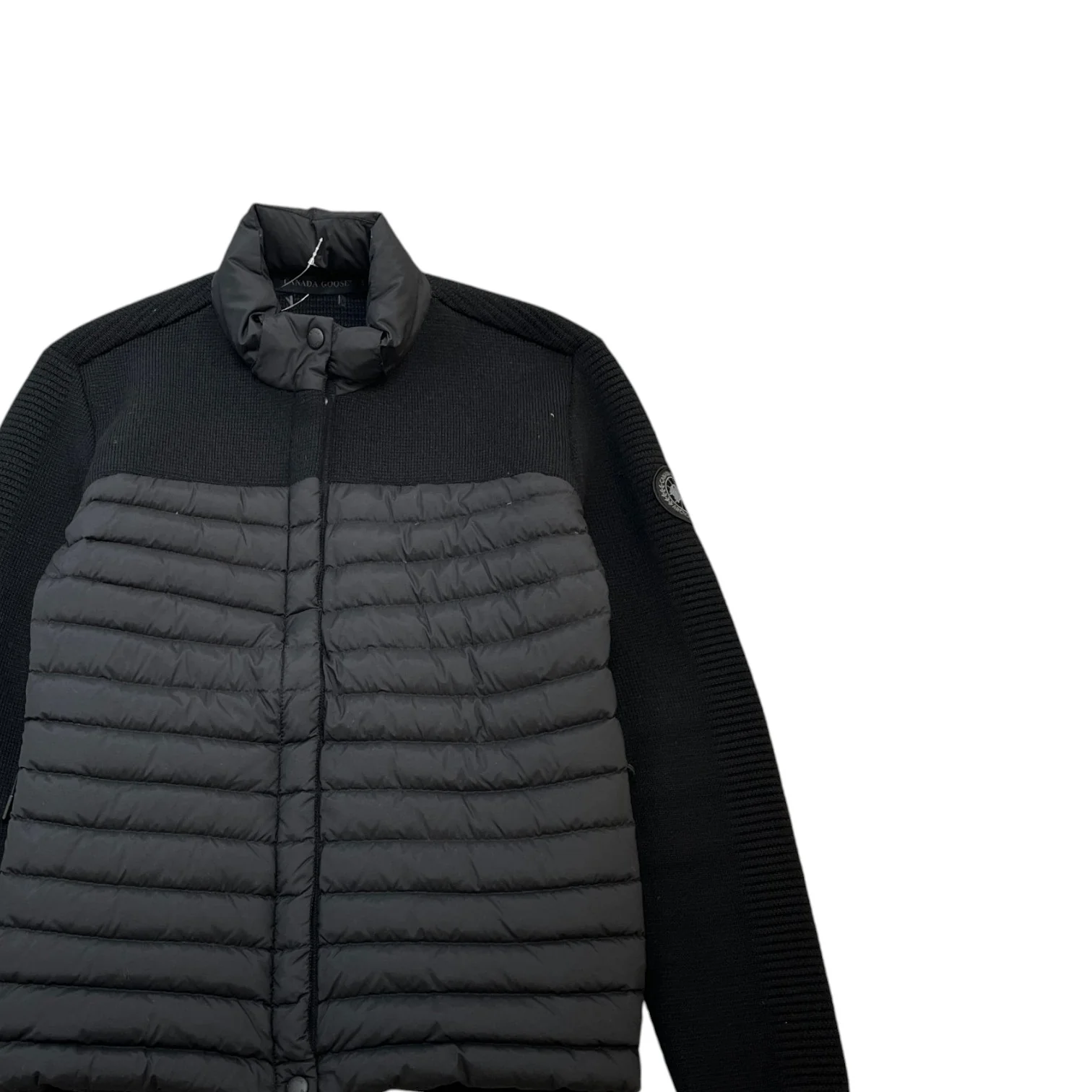 Men's Hybridge Knit Jacket Black Size L - Image 3