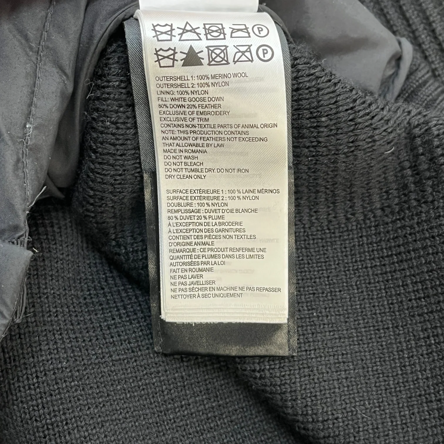 Men's Hybridge Knit Jacket Black Size L - Image 7