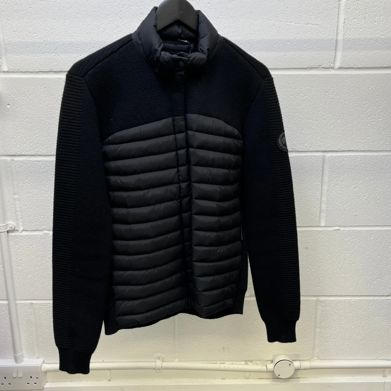Men's Hybridge Knit Jacket Black Size L - Image 8