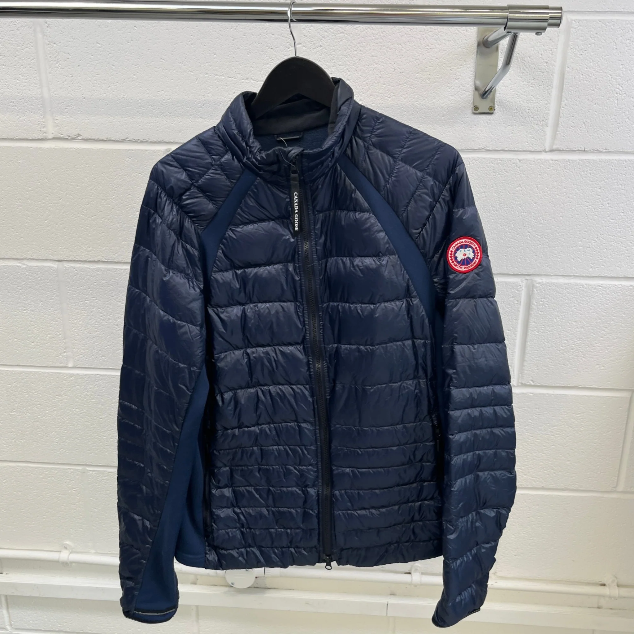 Men's Hybridge Lite Down Jacket Navy Size L - Image 8