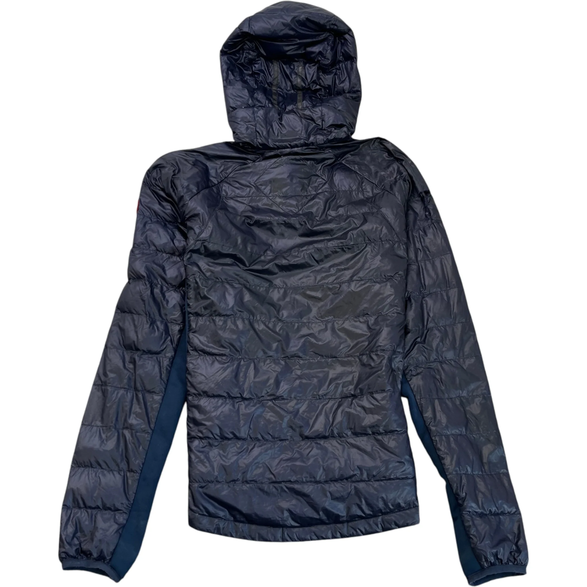 Men's Hybridge Lite Hoody Down Jacket Navy Size L - Image 2