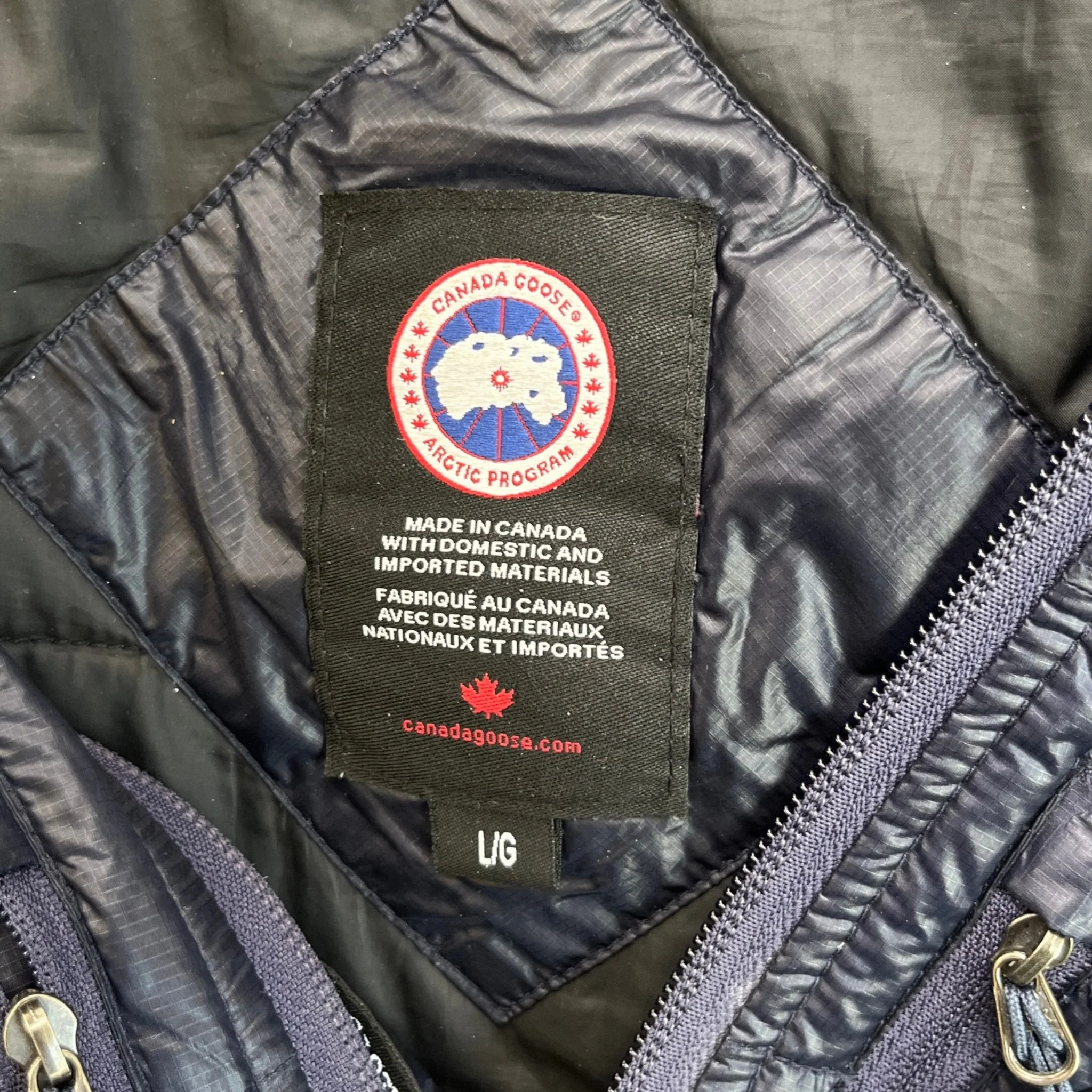 Men's Hybridge Lite Hoody Down Jacket Navy Size L - Image 7