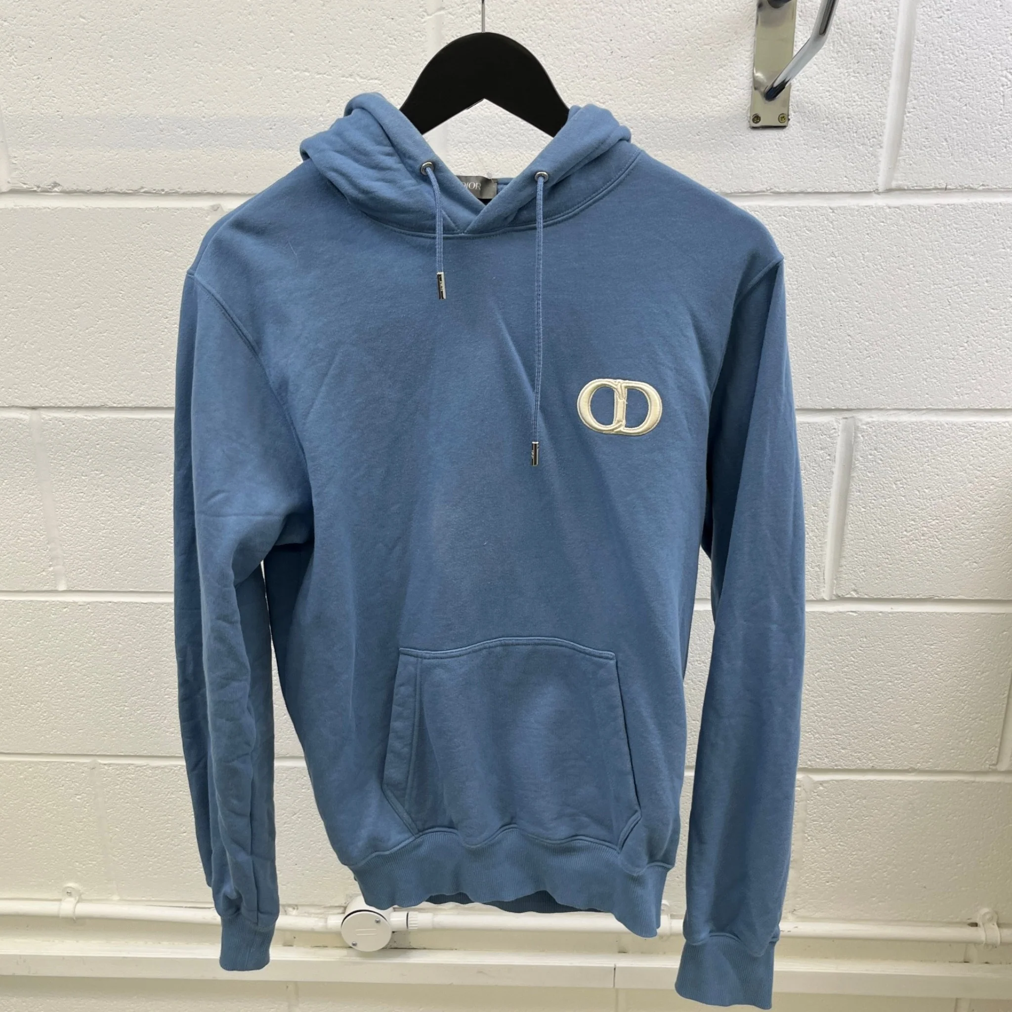 Men's Icon Logo Hoodie Blue Size XS - Image 9