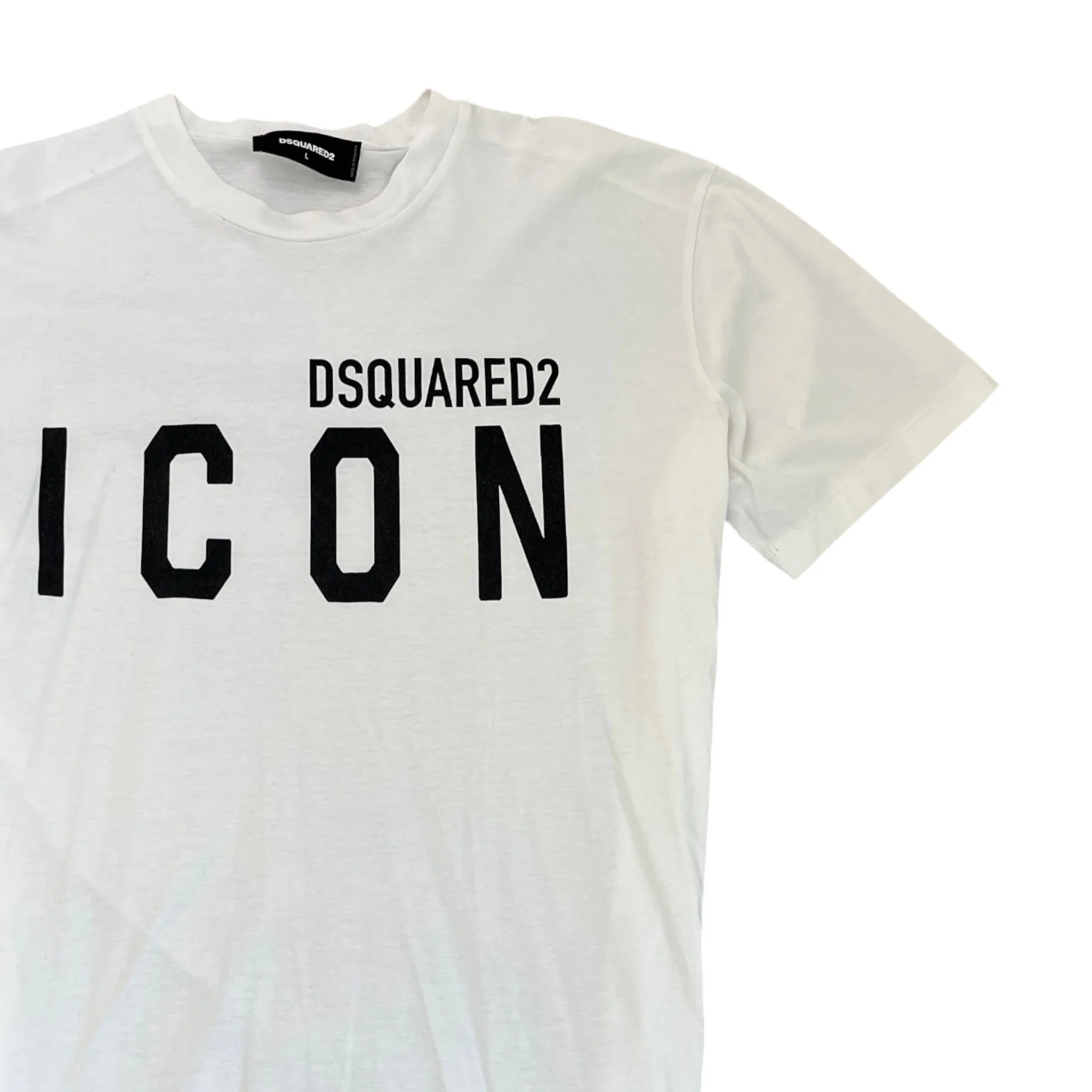 Men's Icon T-Shirt White Size L - Image 3