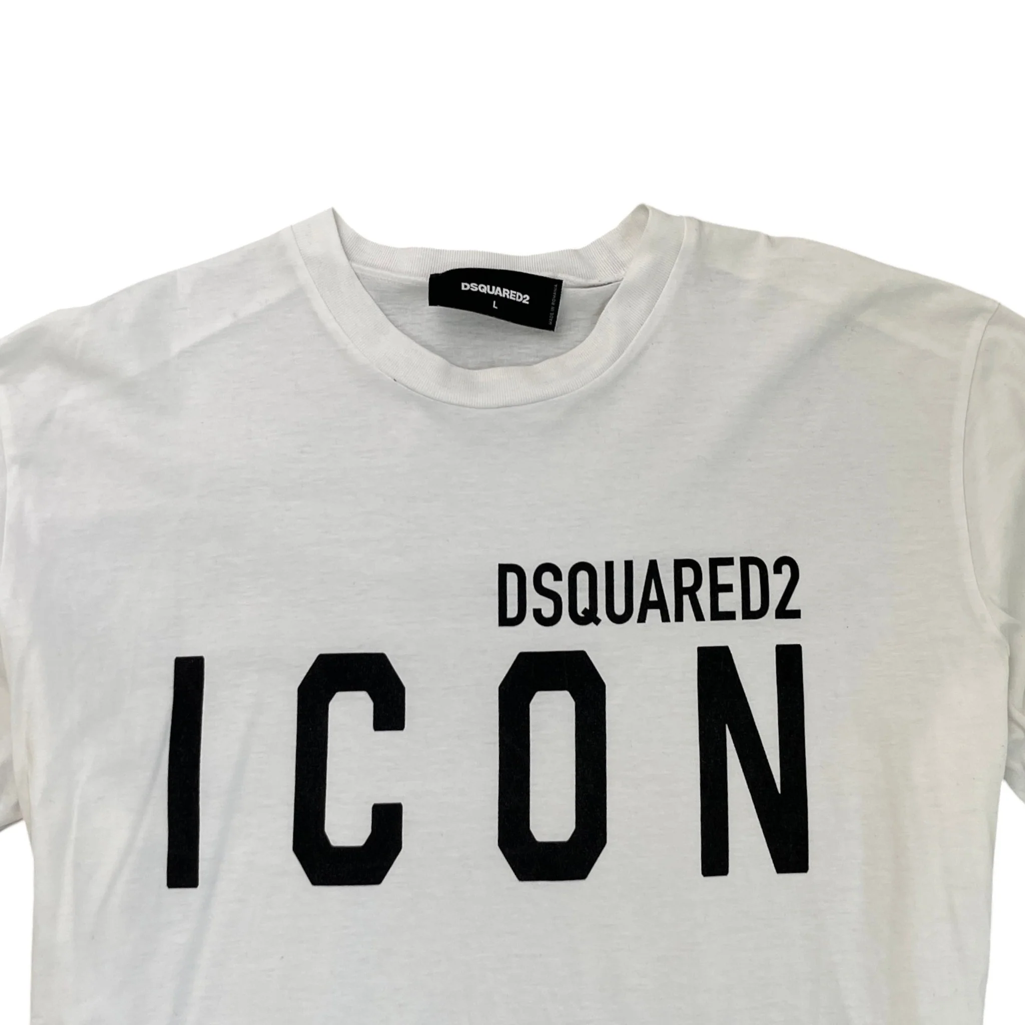 Men's Icon T-Shirt White Size L - Image 5