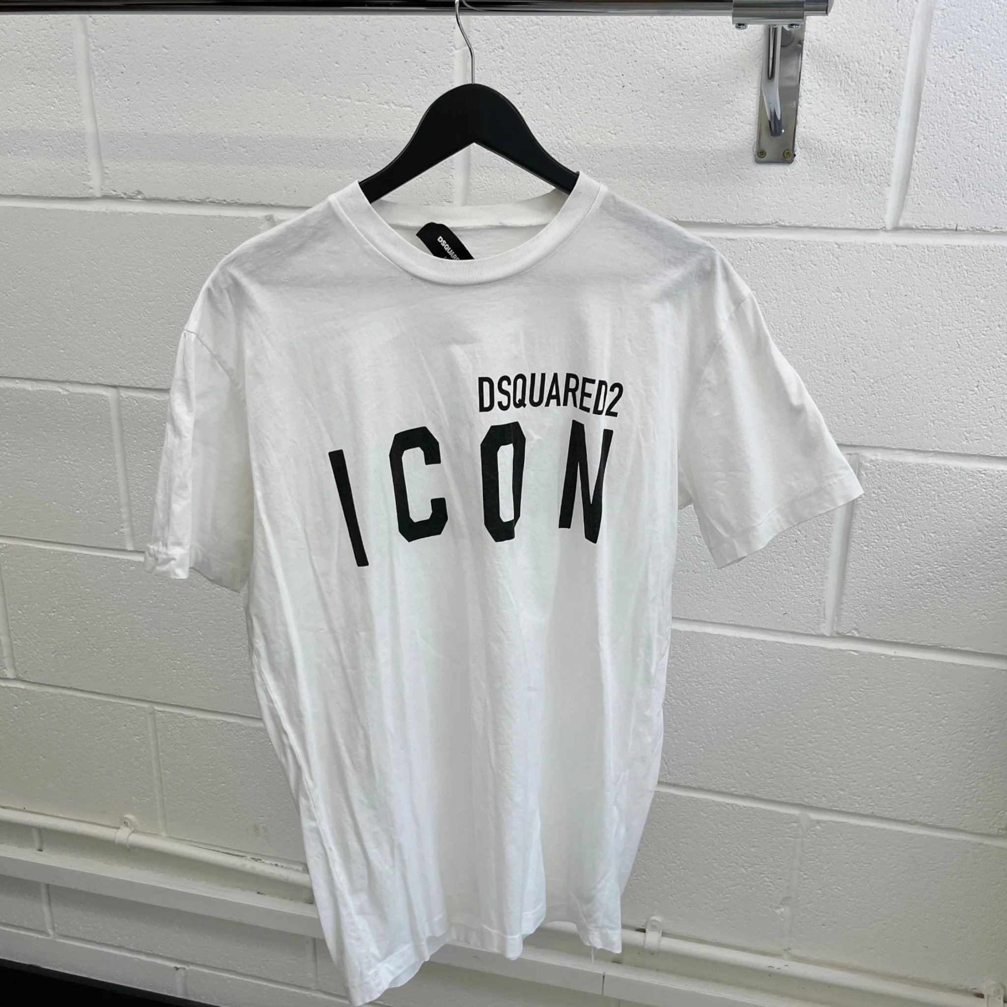 Men's Icon T-Shirt White Size L - Image 7