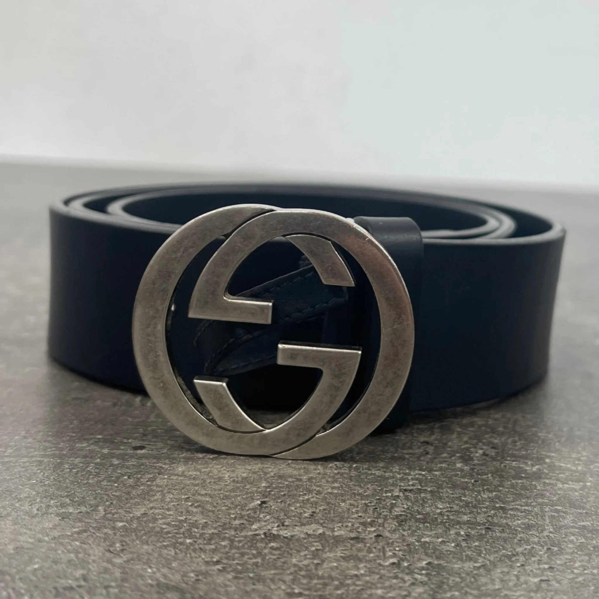 Men's Interlocking G Belt Black - Image 7