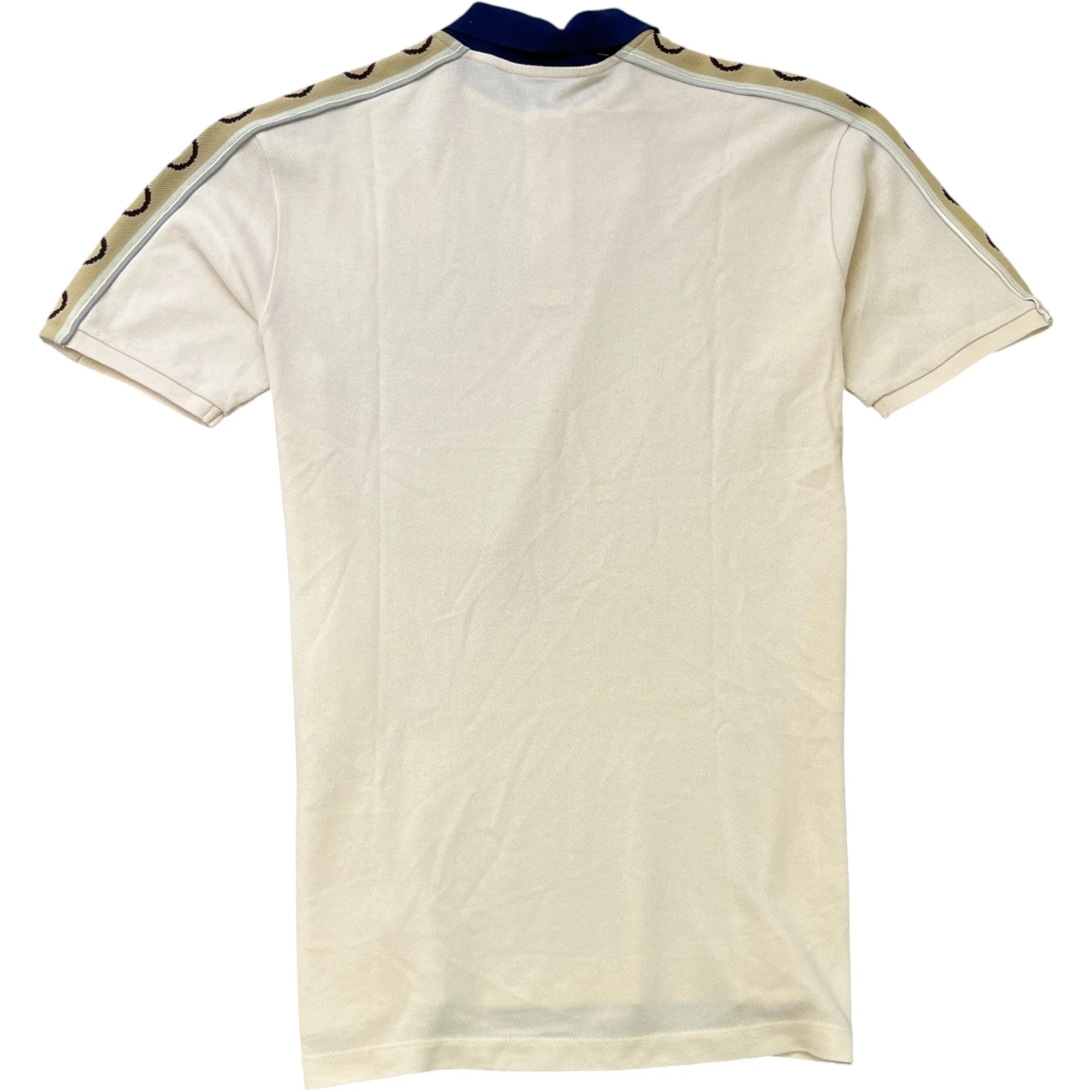Men's Interlocking G Stripe Polo Shirt Beige Size M - Image 2