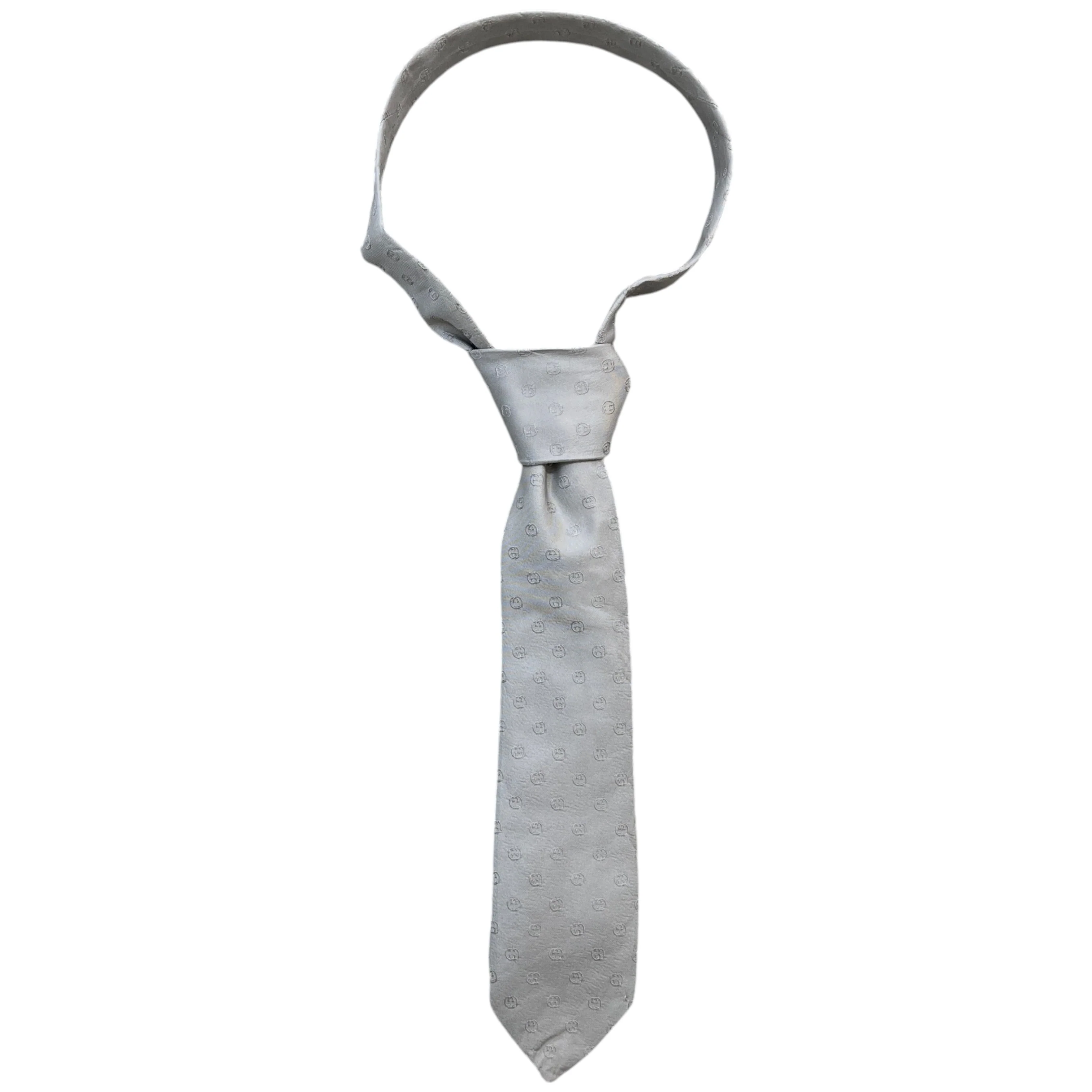 Men's Interlocking G Tie Grey