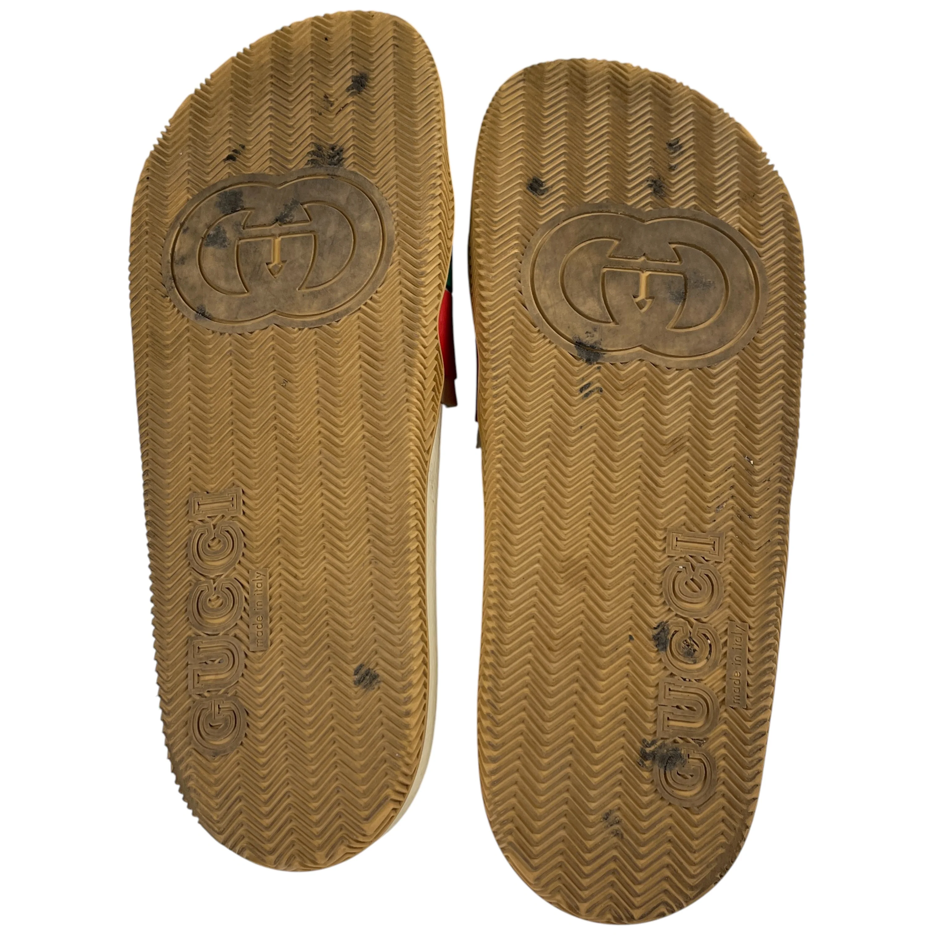 Men's Interlocking G Web Slides Beige Size EU 44 / UK 10 - Image 10