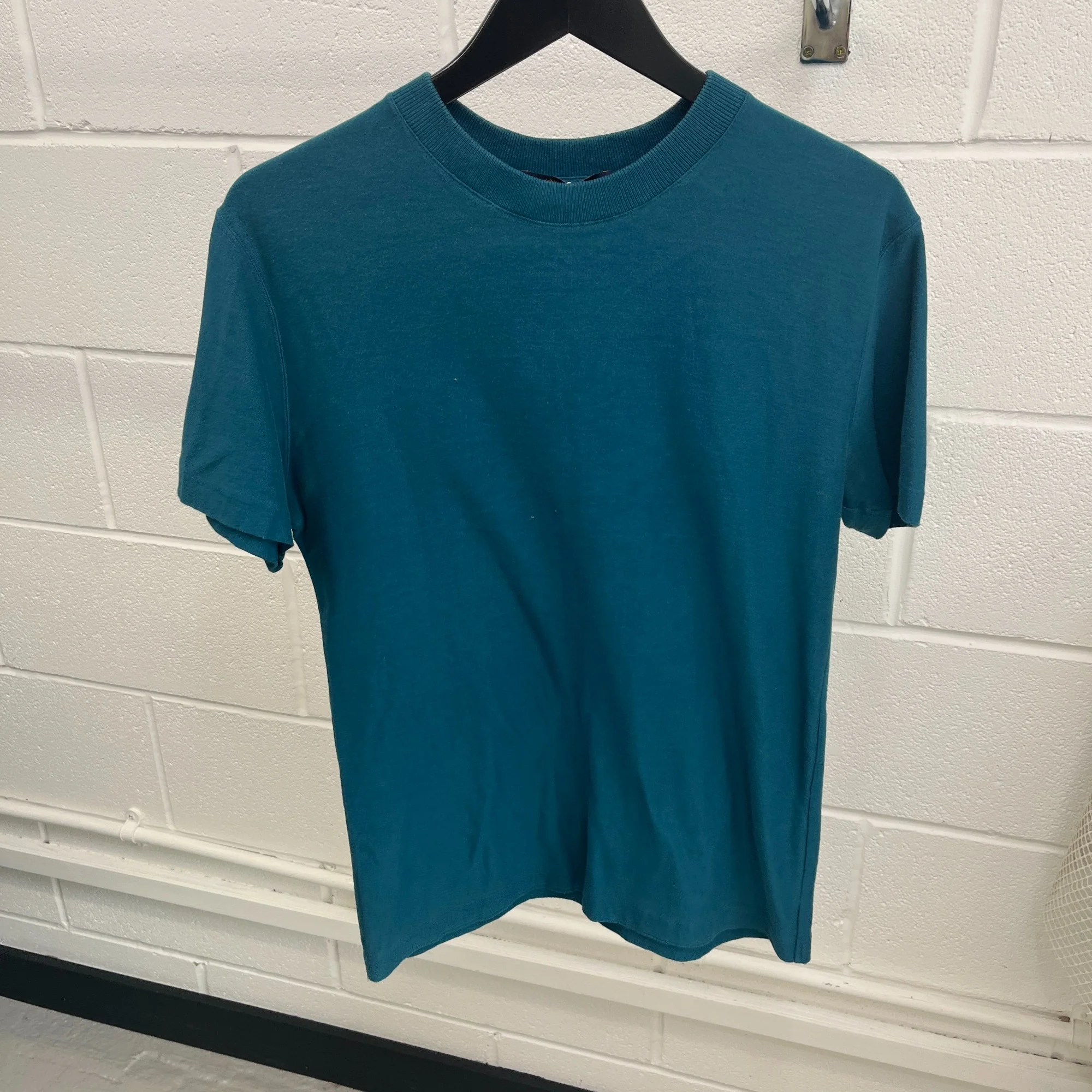 Men's Jacquard Velour T-Shirt Green Size S - Image 6