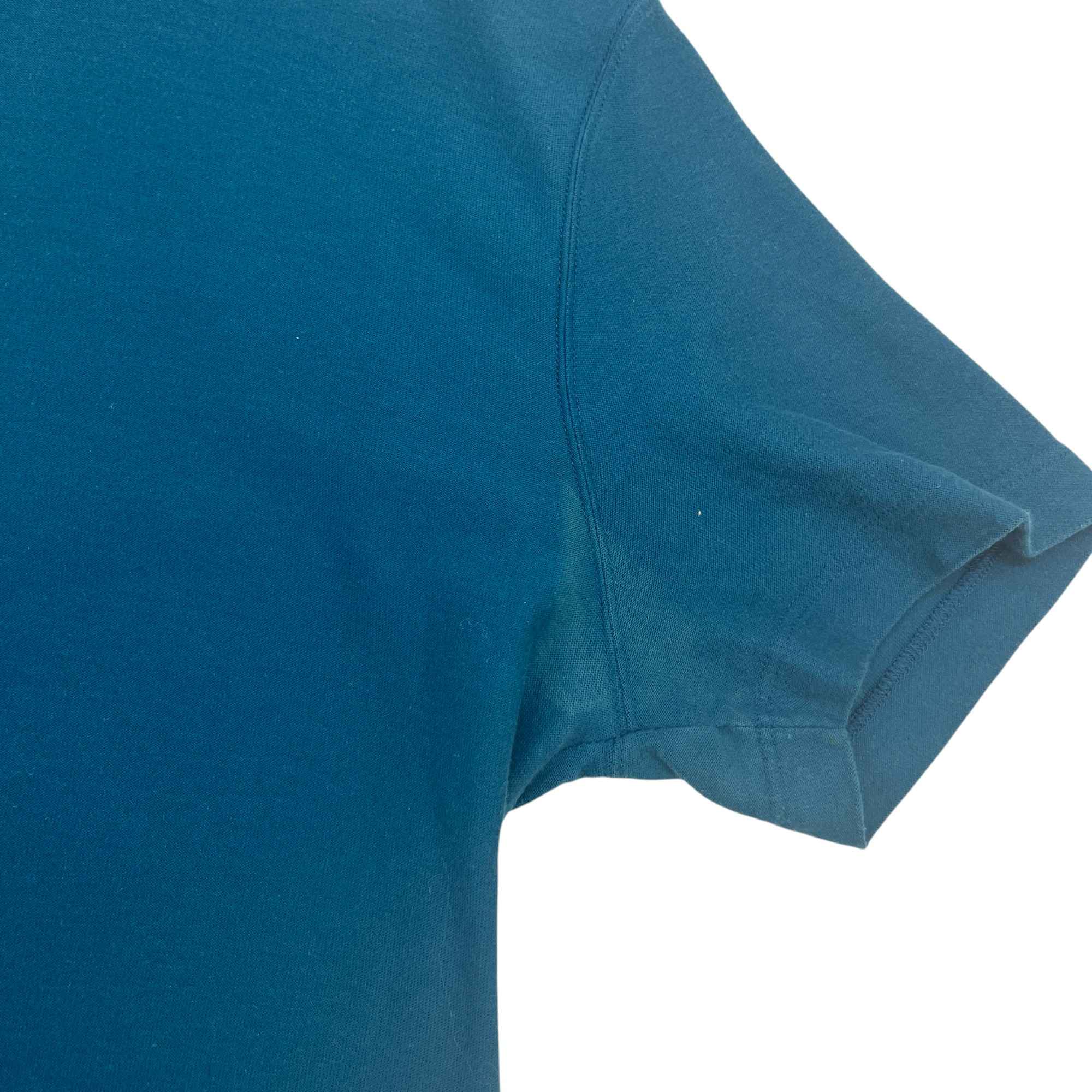 Men's Jacquard Velour T-Shirt Green Size S - Image 7