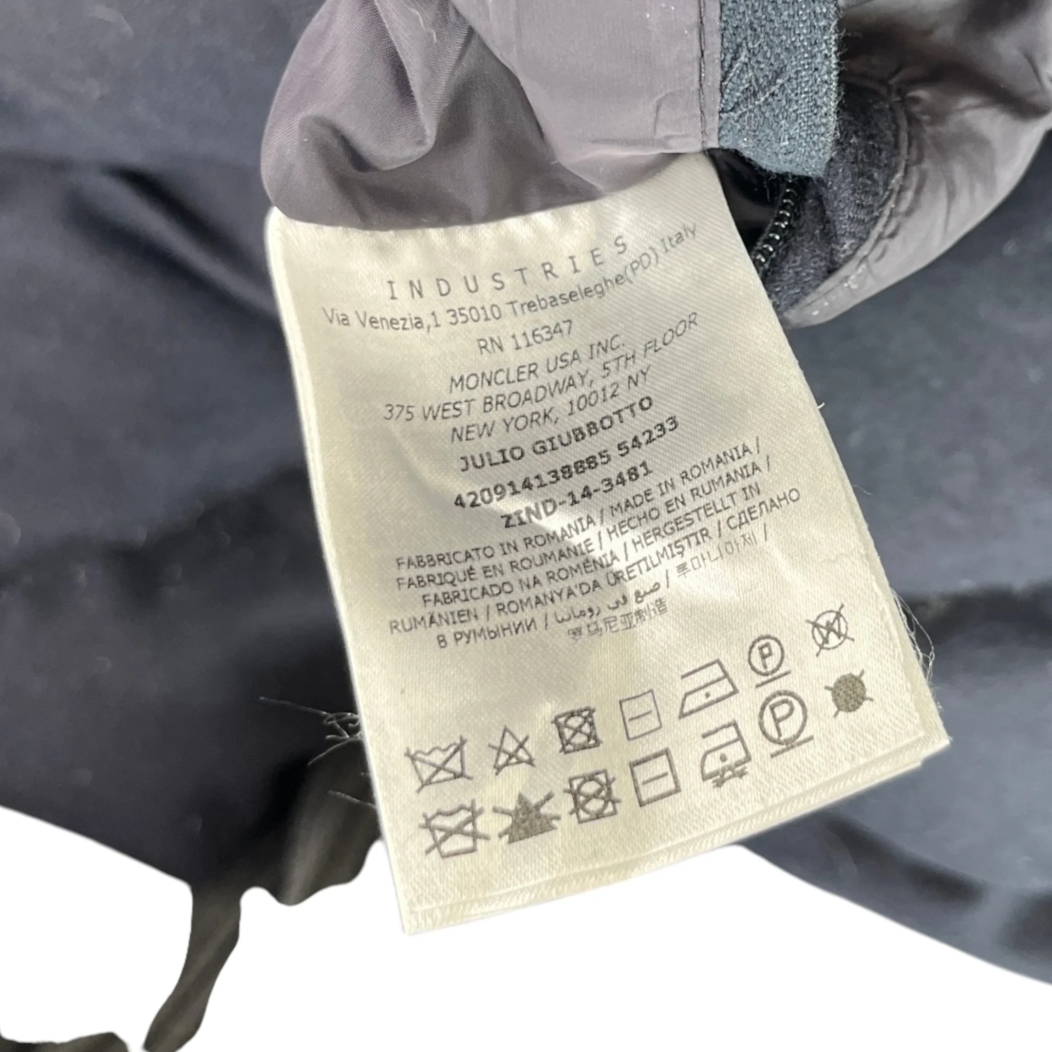 Men's Julio Down Jacket Navy Size 2 / M - Image 7