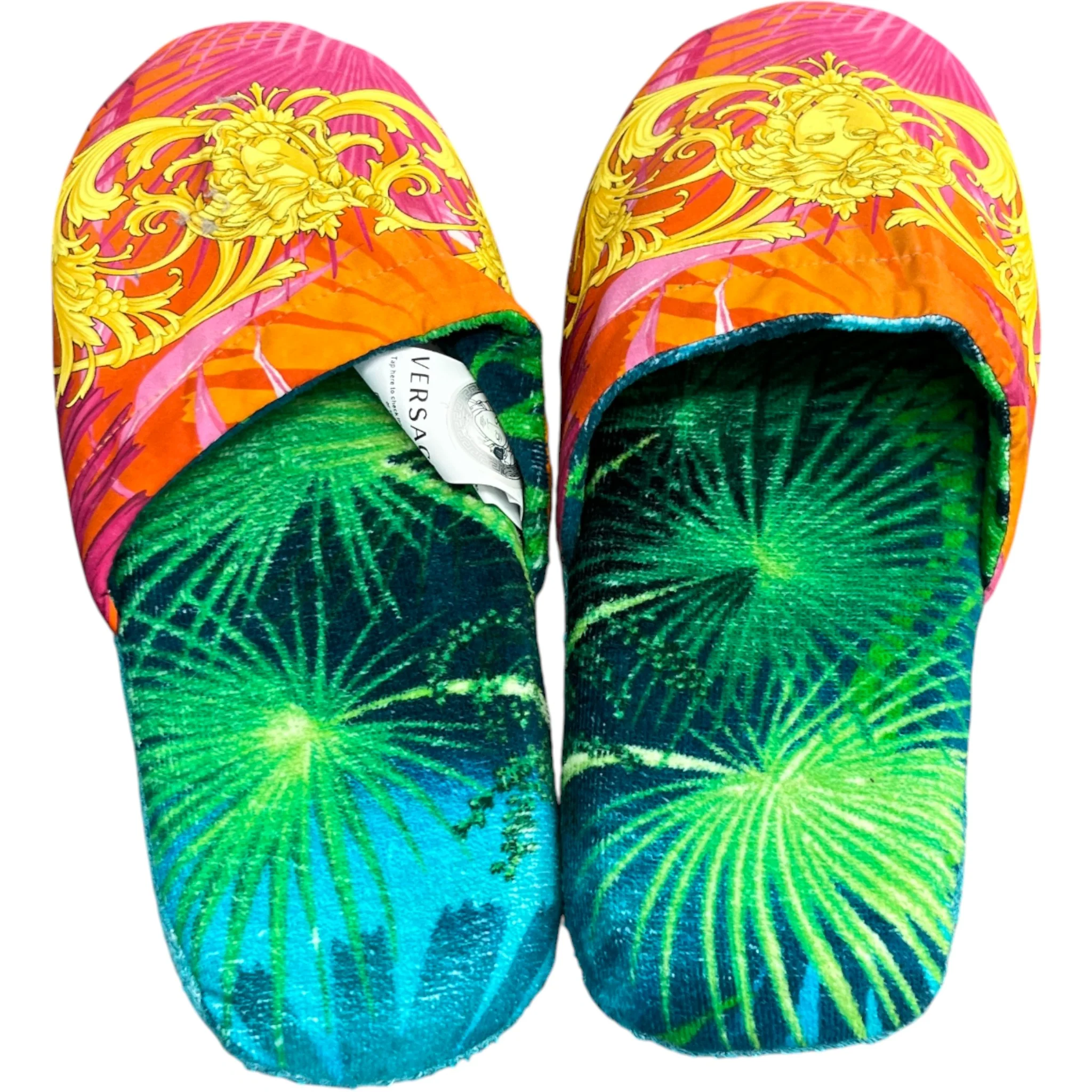 Men's Jungle Print Slippers Multi-Coloured Size EU 41 / UK 8 - Image 7