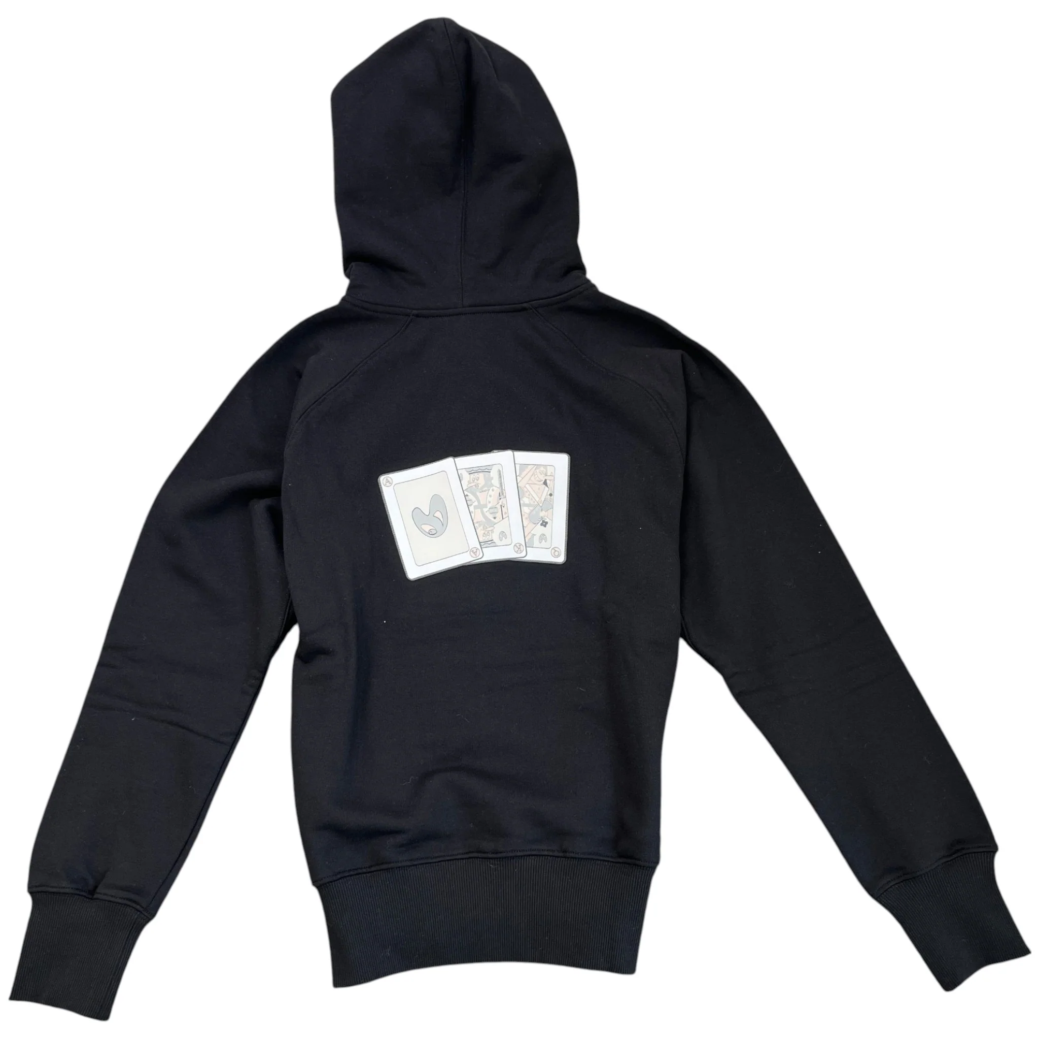 Men's Kenny Scharf Playing Cards Hoodie Black Size XXS - Image 2