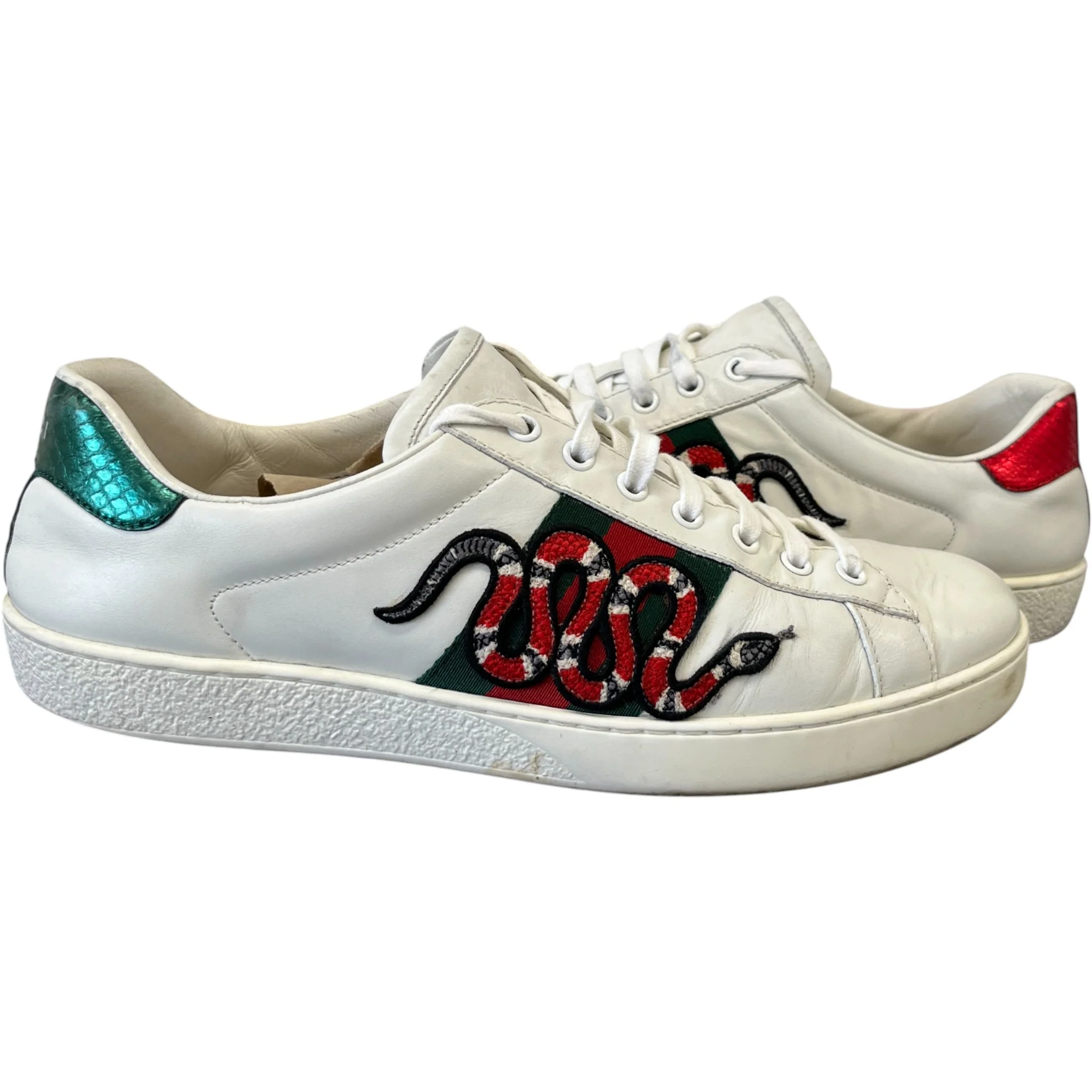 Men's Kingsnake Ace Low Trainers White Size EU 43.5 / UK 9.5 - Image 3