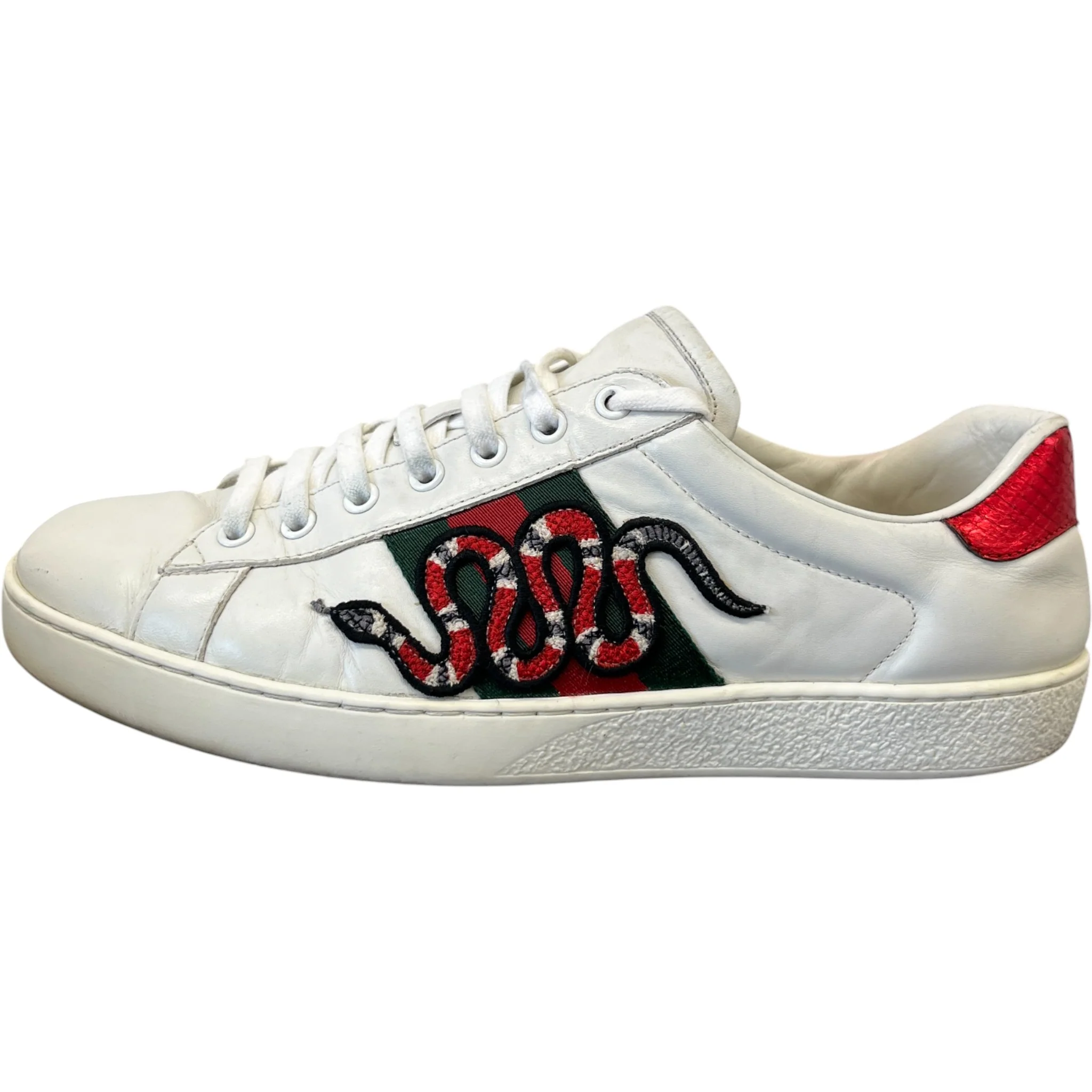 Men's Kingsnake Ace Low Trainers White Size EU 43.5 / UK 9.5 - Image 5