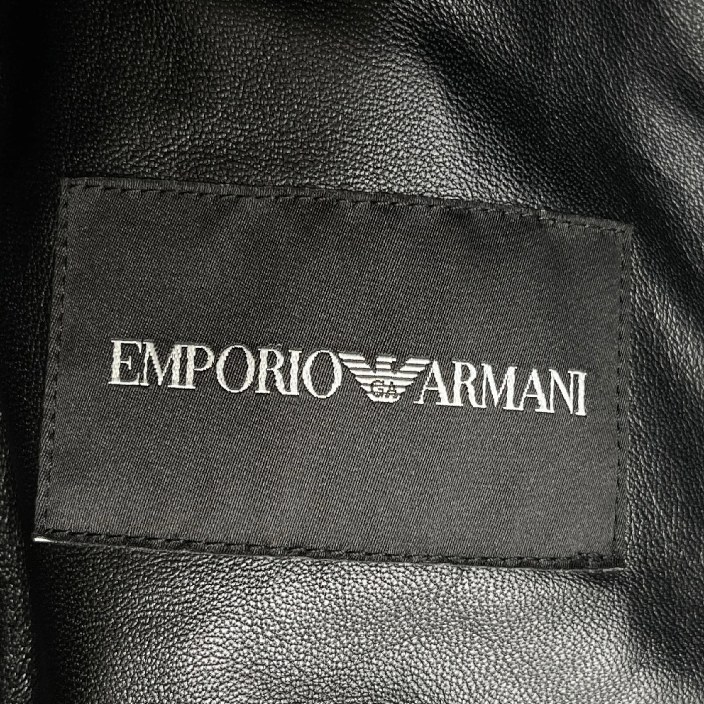 Men's Lamb Shearling Lined Jacket Black Size S - Image 5