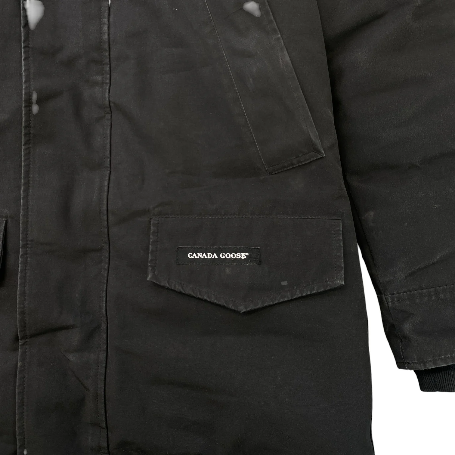 Men's Langford Parka Down Jacket Black Size S - Image 6